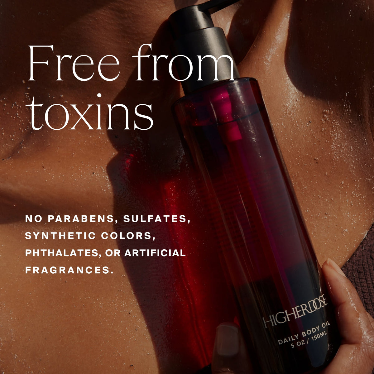HigherDOSE Daily Body Oil botanical blend for Abhyanga tradition