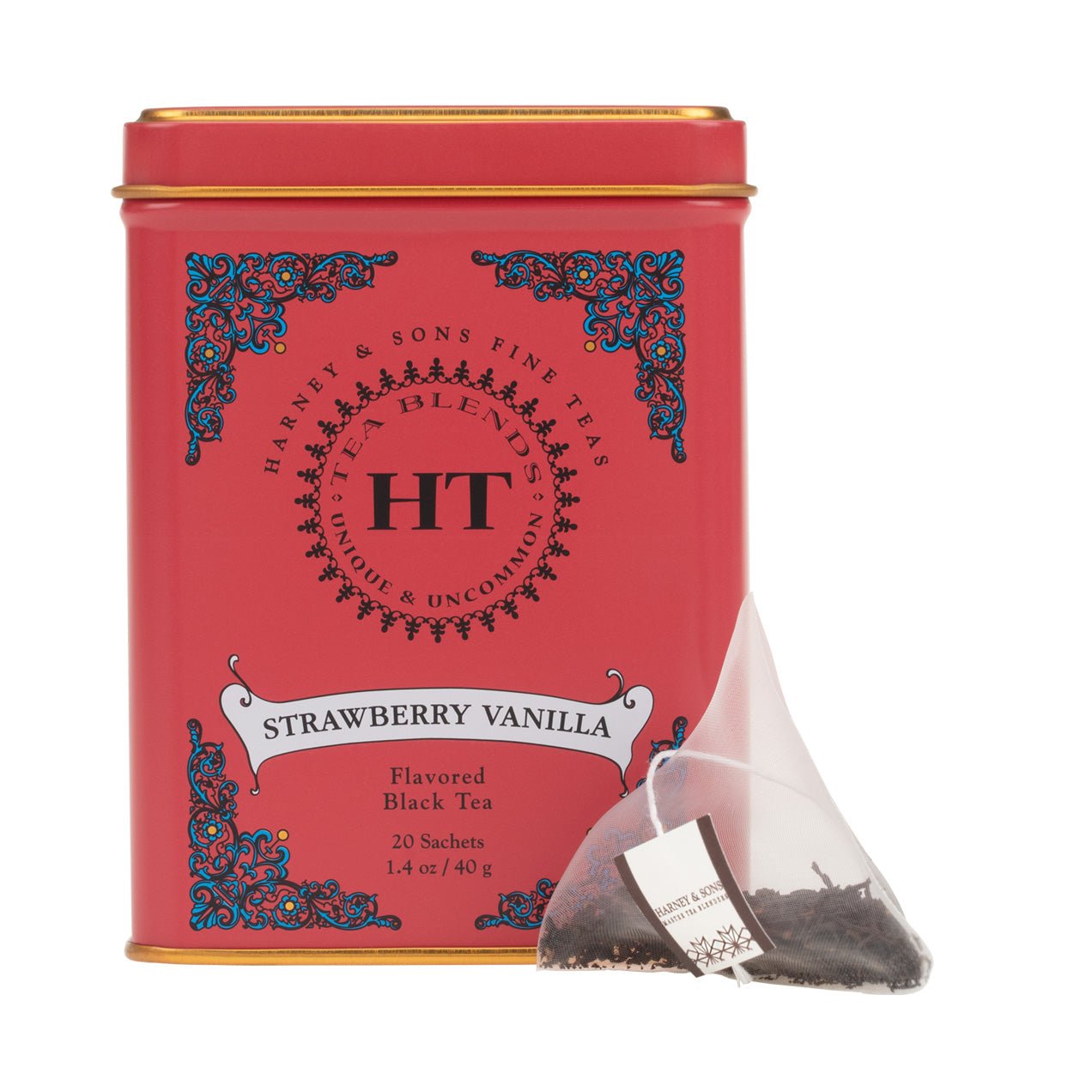 Harney & Sons Fine Teas Strawberry Vanilla, HT Tin of 20 Sachets