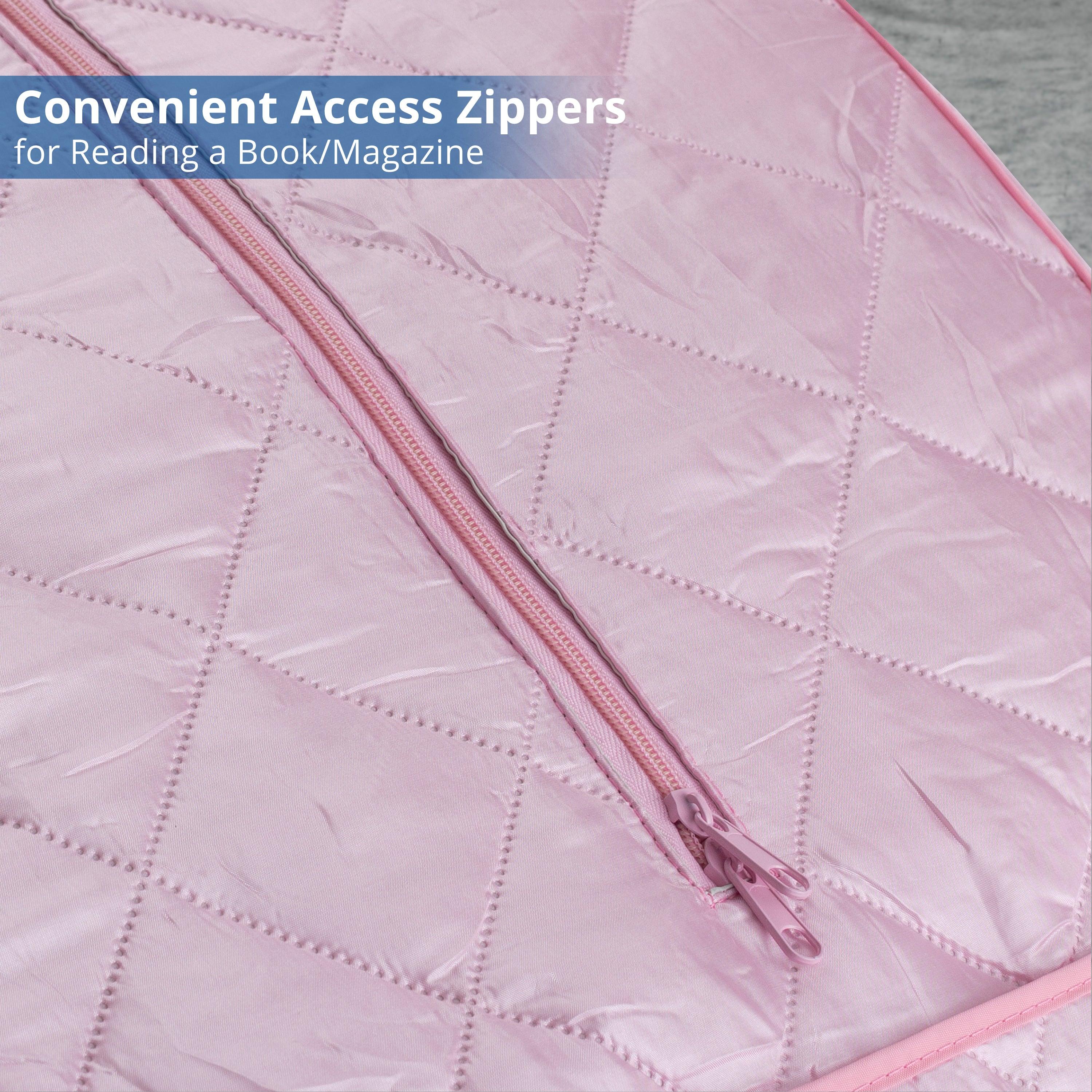 Oversized Portable Steam Sauna for Weight Loss, Detox & Relaxation at Home, Chair Included - Pink