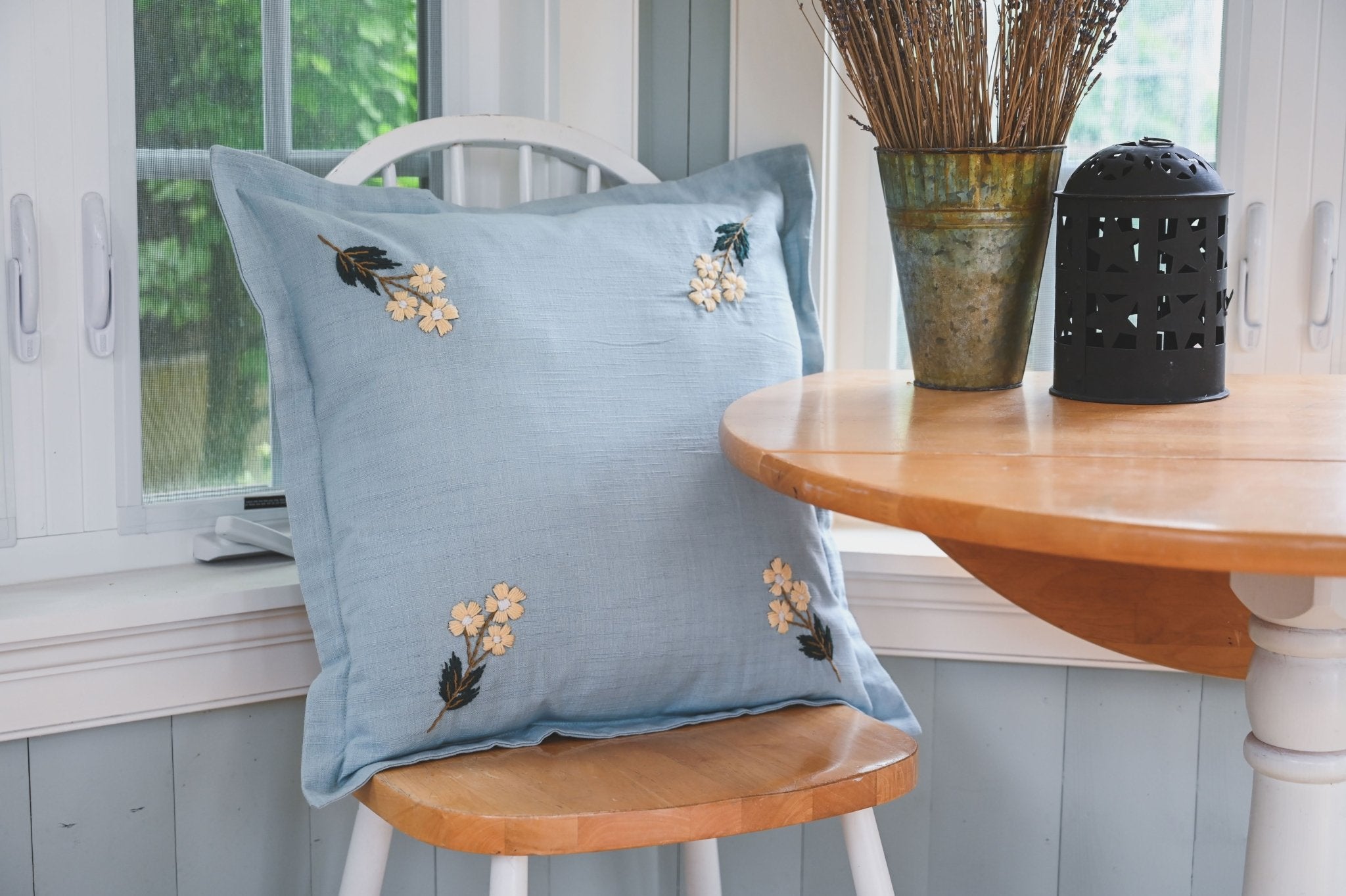 Galley & Fen Estella Pillow (Blue Pillow)