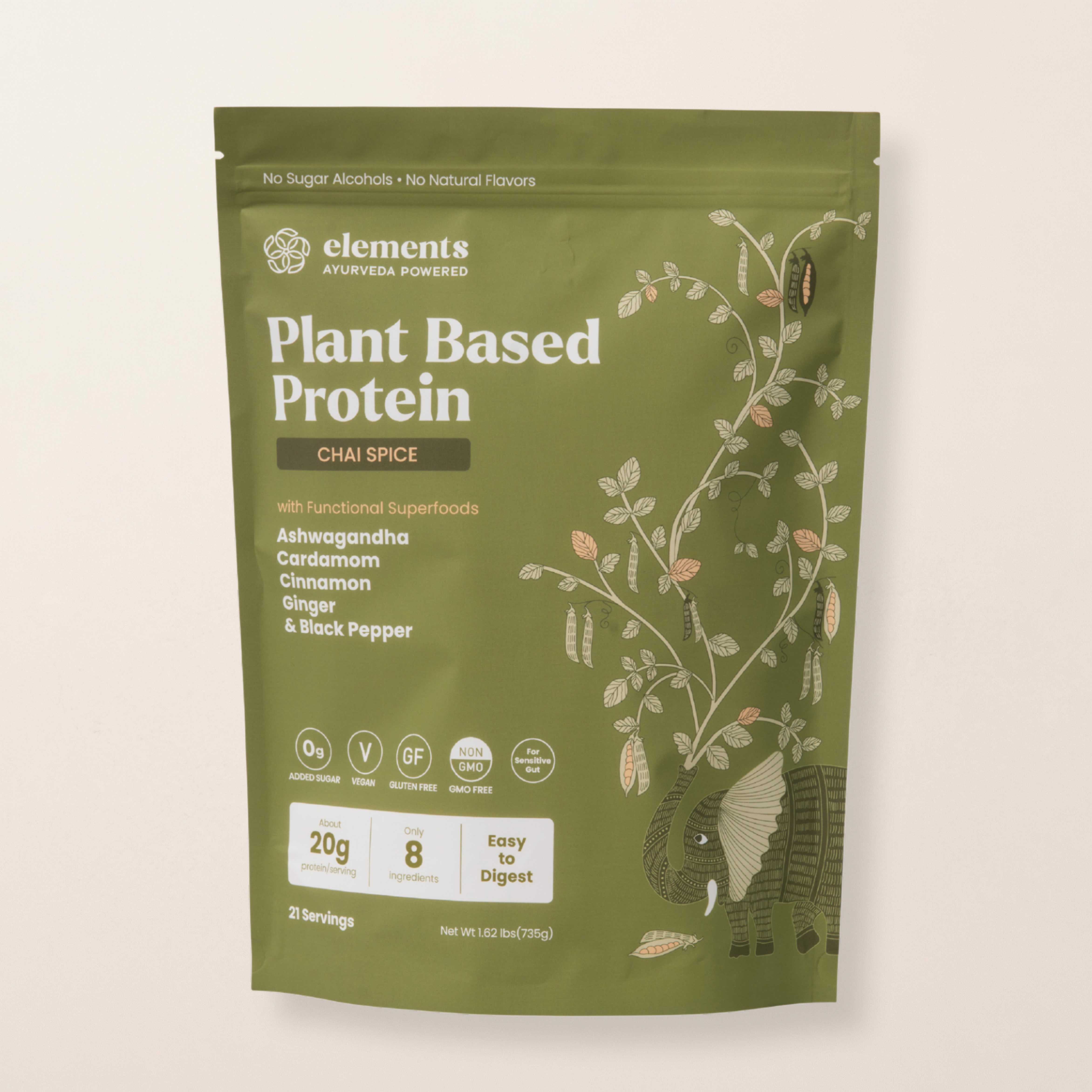 Plant Based Protein Powder: Chai Spice (21 Servings)