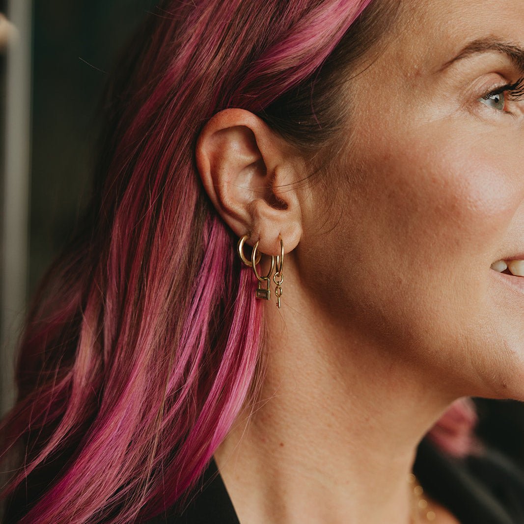 Rand Designs Hazel Charm Hoop Earring