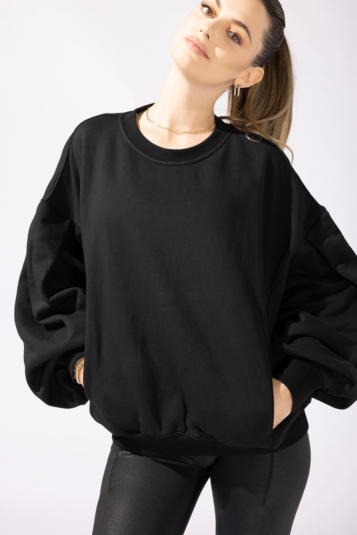 POPFLEX® Brunch Sweater - Black