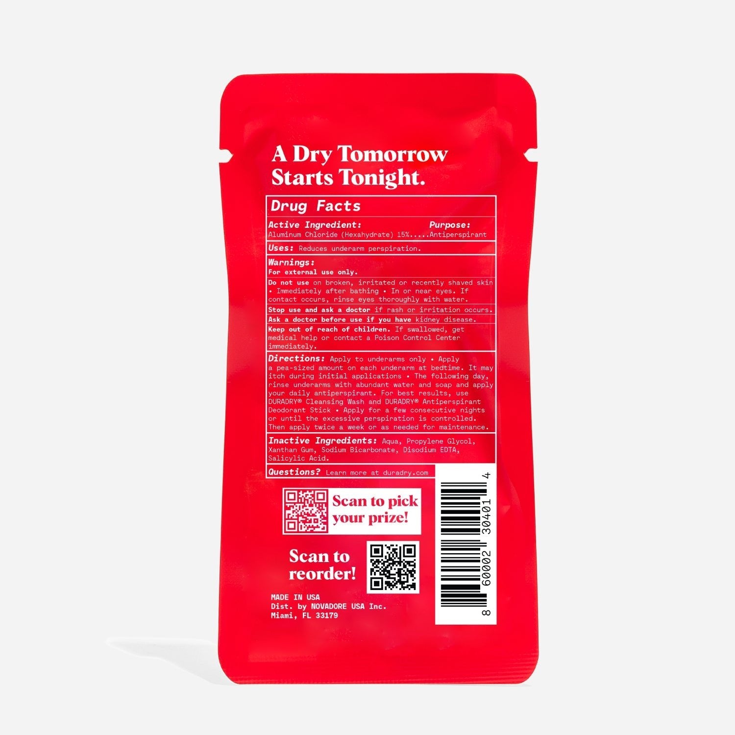 Duradry Sweat Minimizing Gel