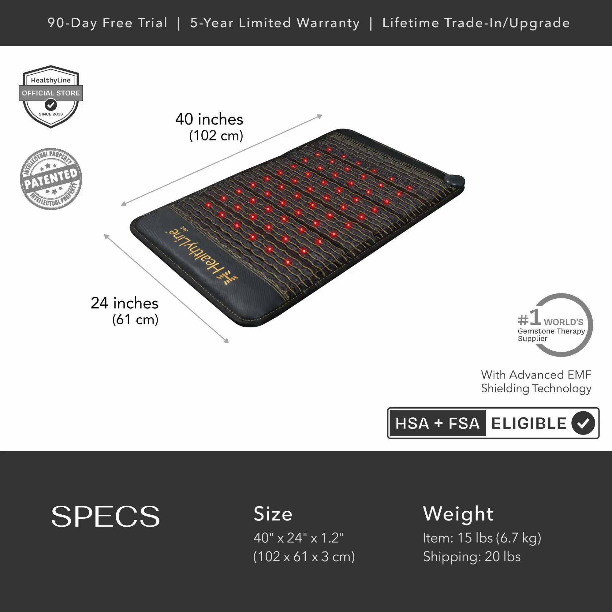 HealthyLine Jet Series | PEMF Far Infrared Heating Mats