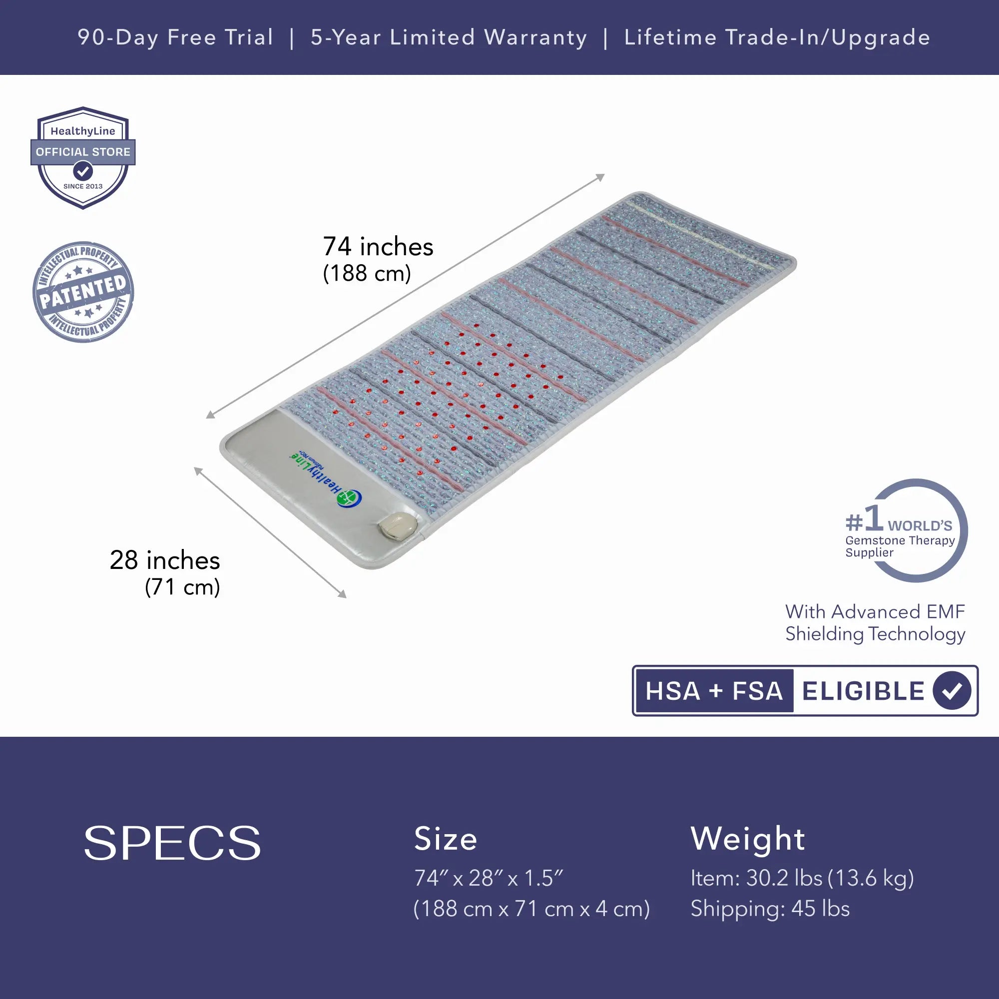 HealthyLine Platinum Series | PEMF Far Infrared Heating Mats