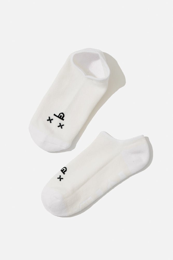 POPFLEX® Dead Face Low Rise Socks - White