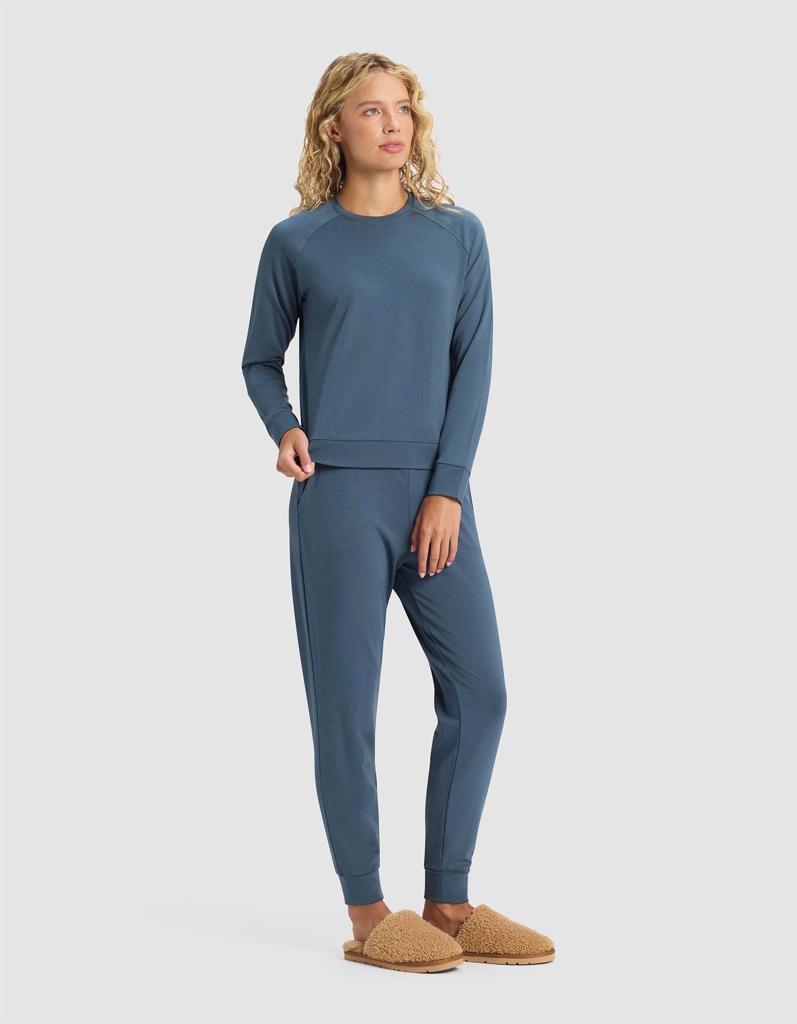 Cozy Earth Women's Brushed Bamboo Jogger Set