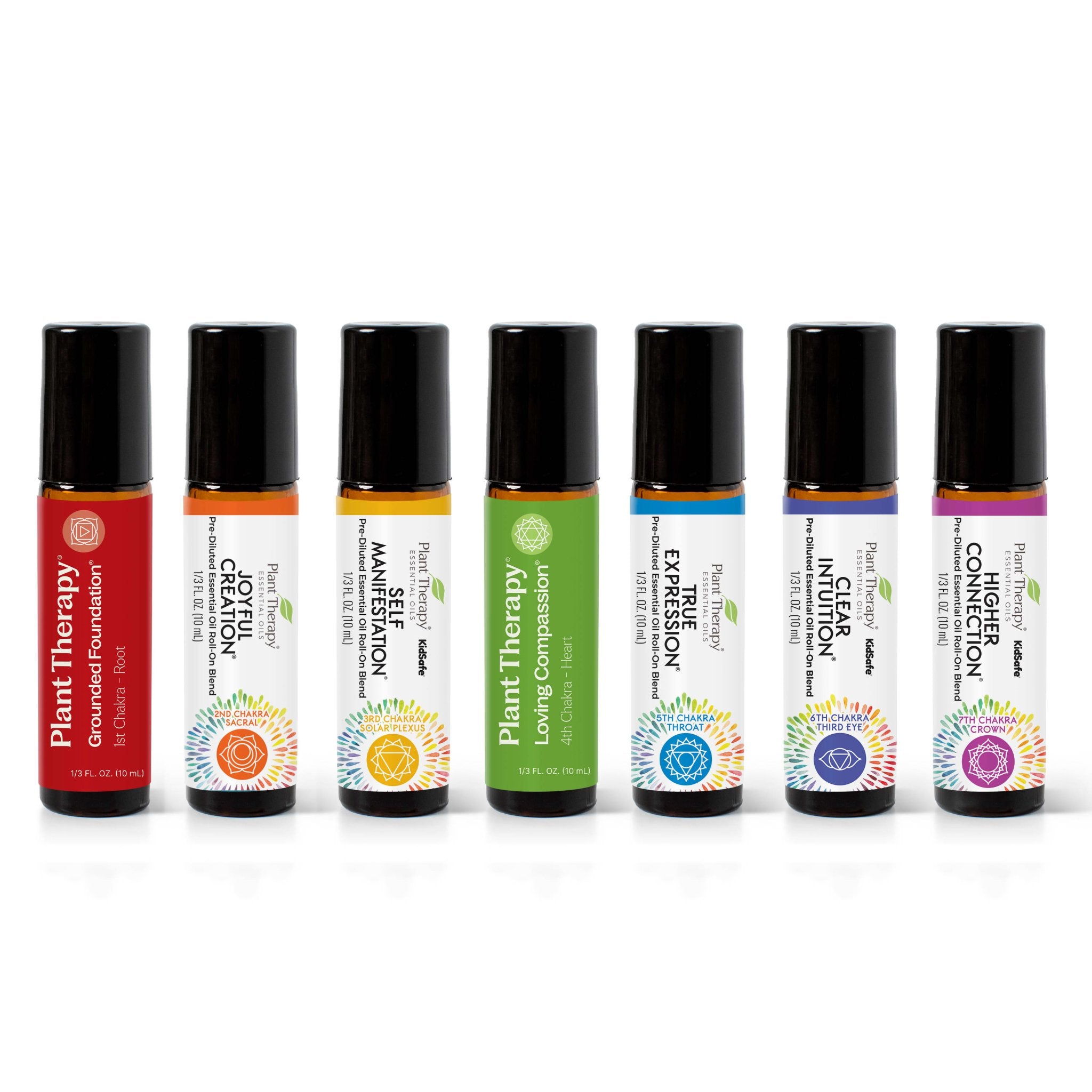 Plant Therapy Chakra Blends Essential Oil Roll - On Set
