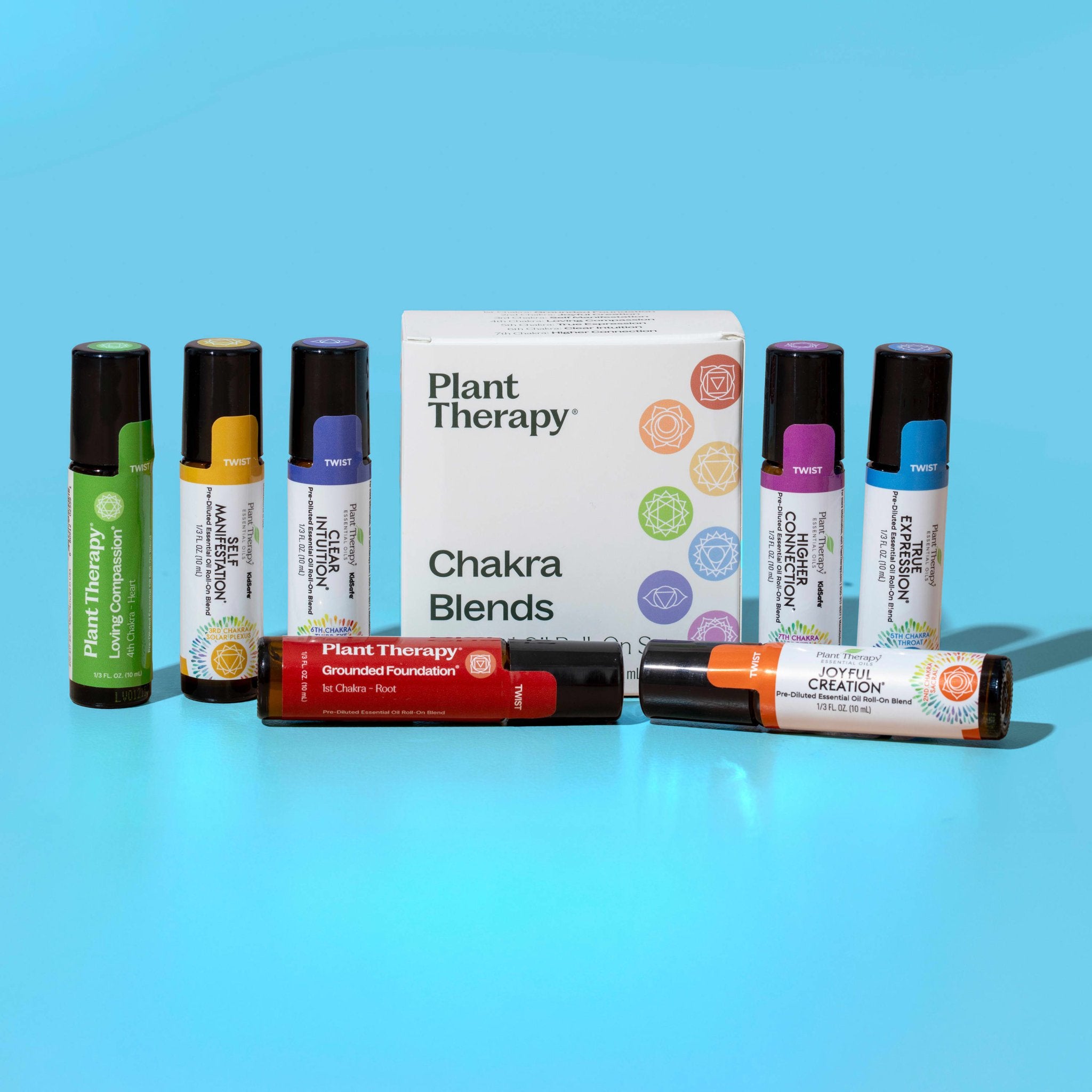 Plant Therapy Chakra Blends Essential Oil Roll - On Set