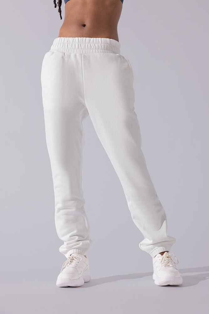 POPFLEX® Cloud Rollover Sweatpant - White