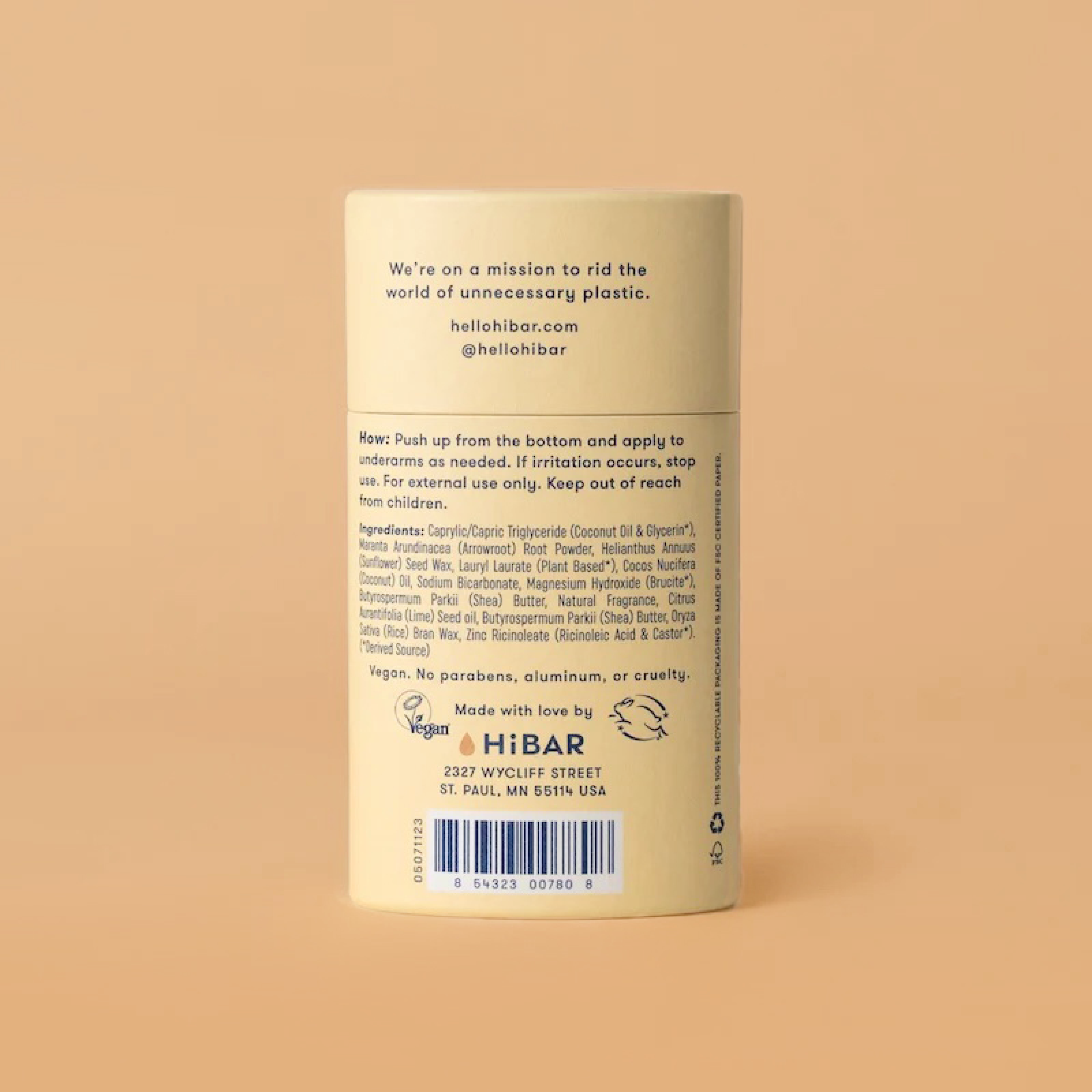 HiBAR Plastic - Free Deodorant