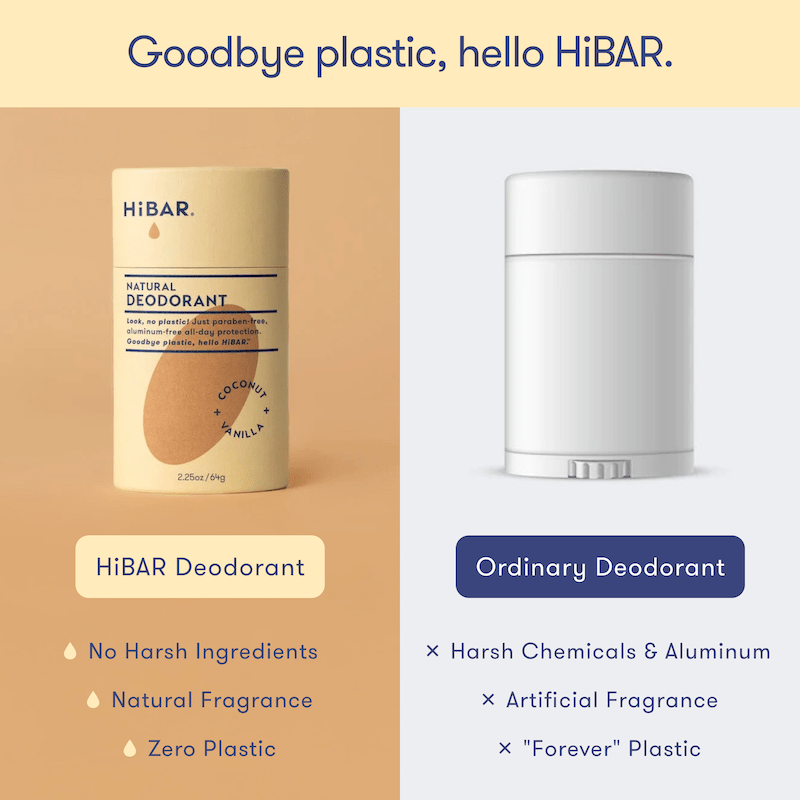 HiBAR Plastic - Free Deodorant