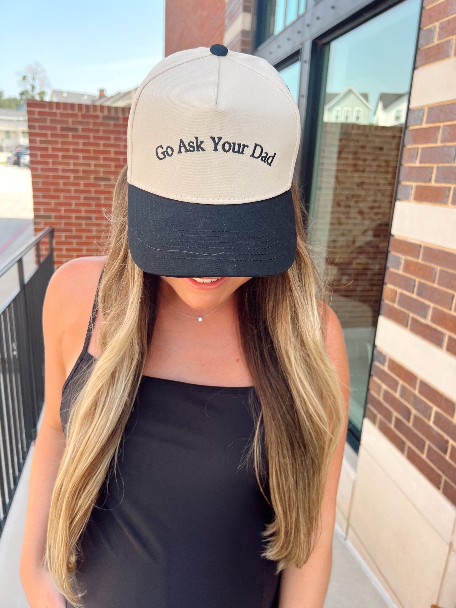 KenzKustomz Go Ask Your Dad. Vintage Trucker Hat