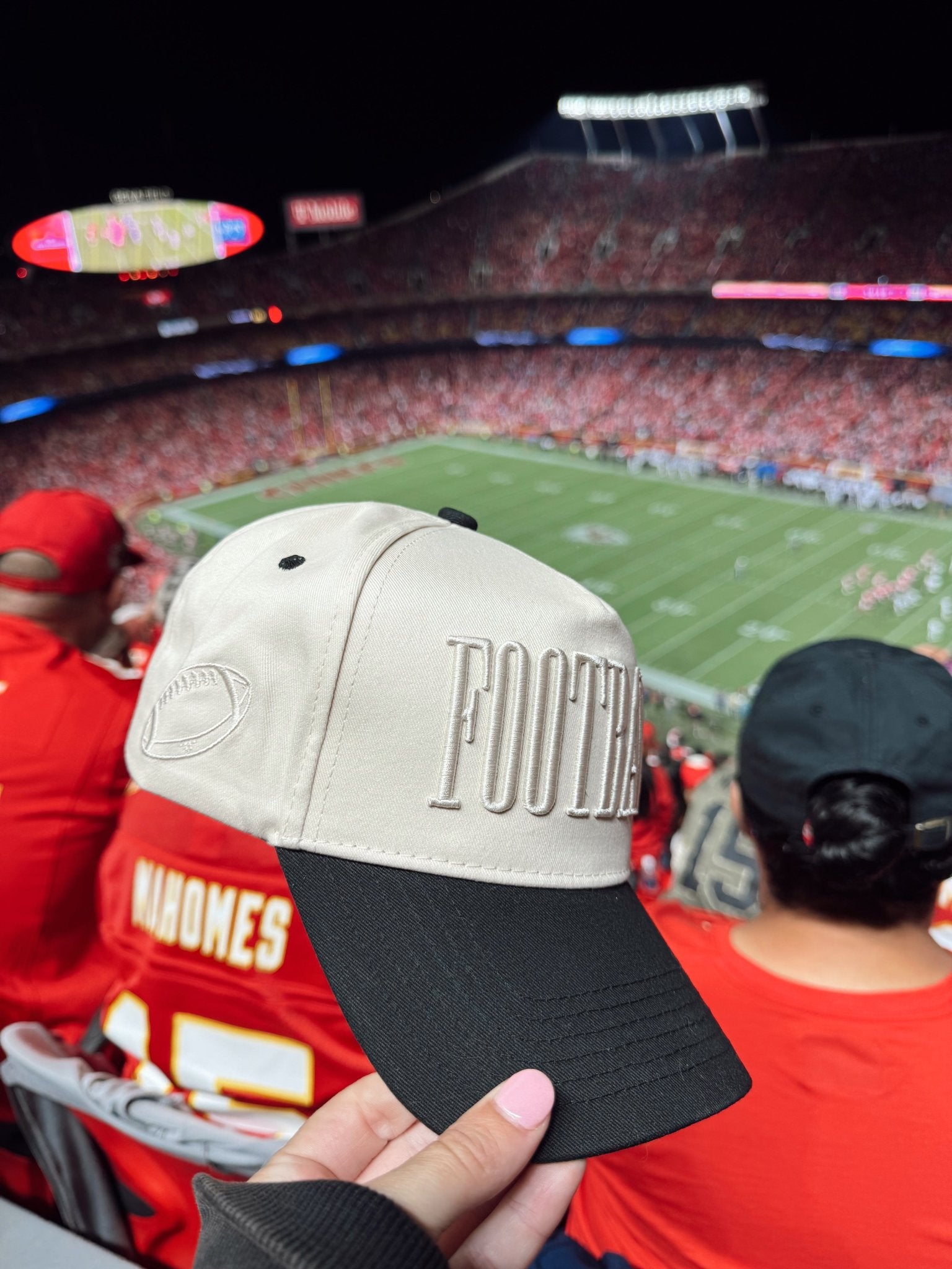 KenzKustomz FOOTBALL - Neutral Vintage Trucker Hat