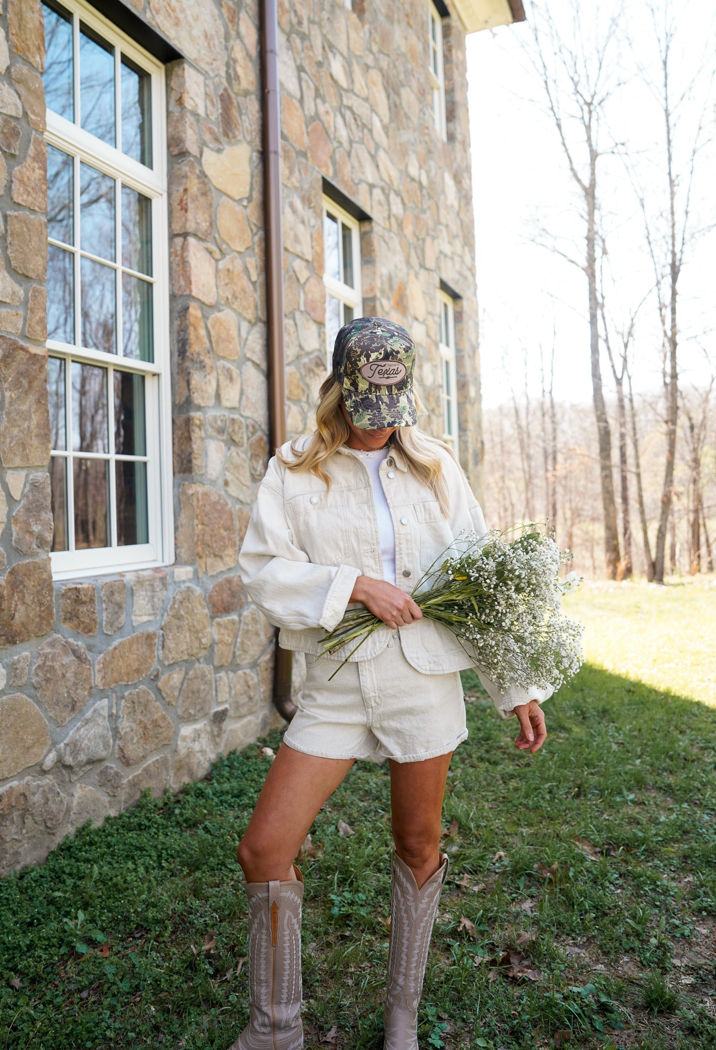 KenzKustomz Take me to Texas - Camo Vintage Trucker Hat