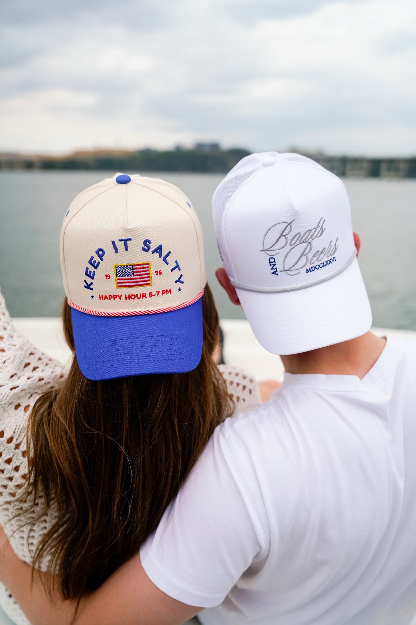 KenzKustomz Keep it Salty - Royal Blue Vintage Trucker Hat