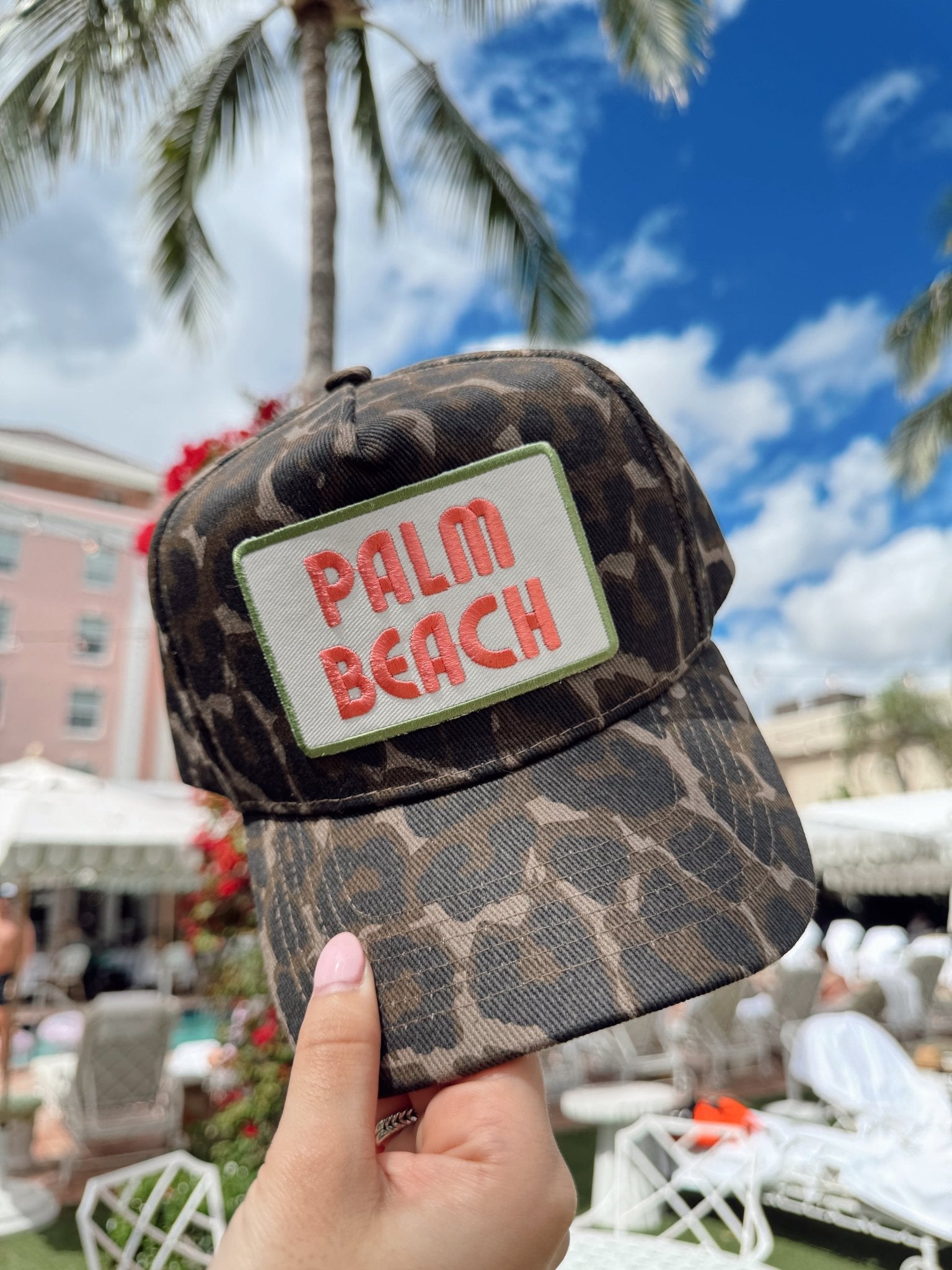 KenzKustomz Palm Beach - Leopard Vintage Trucker Hat