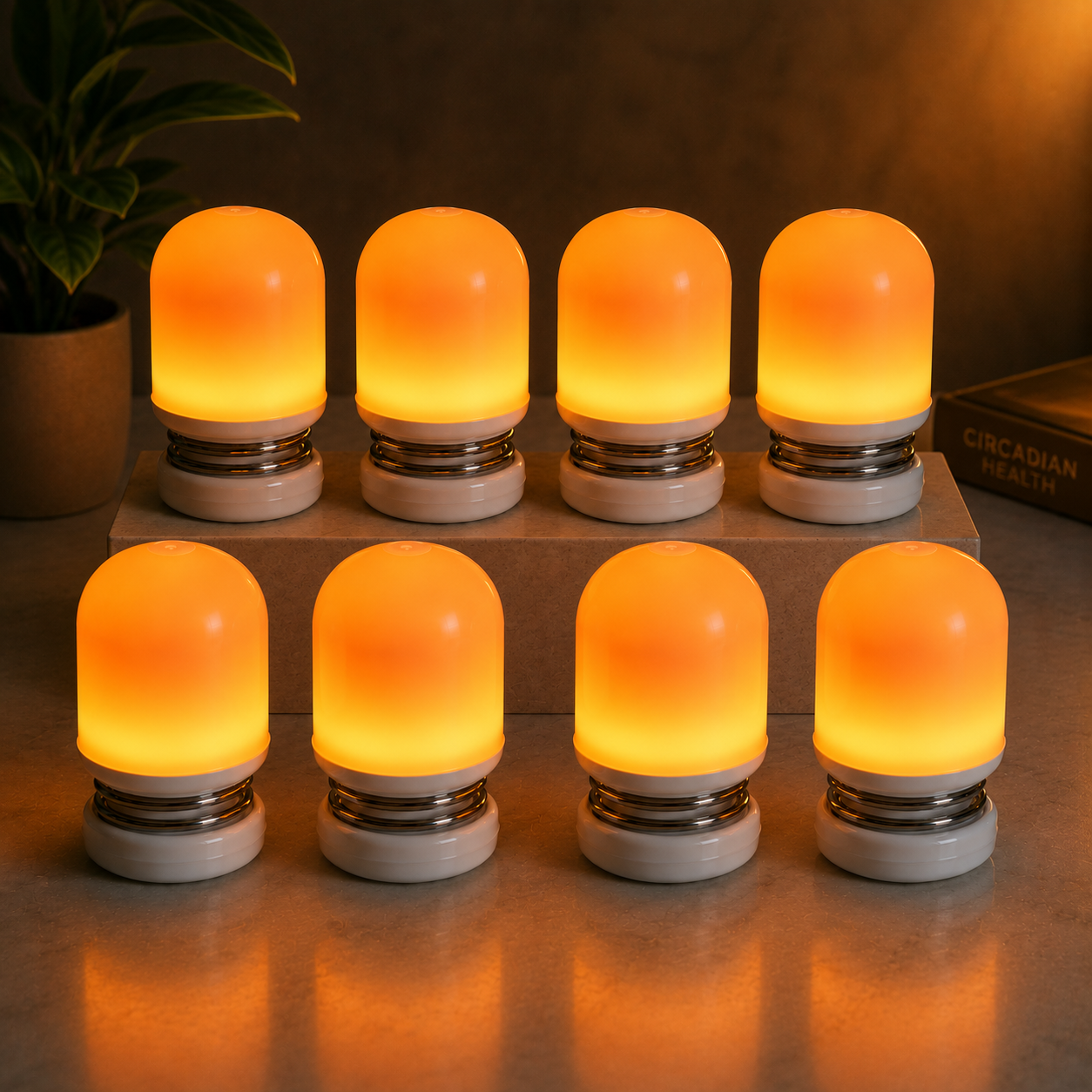 Ember | Circadian Rhythm Optimization | Red & Amber Light Therapy | Portable, Rechargeable Light