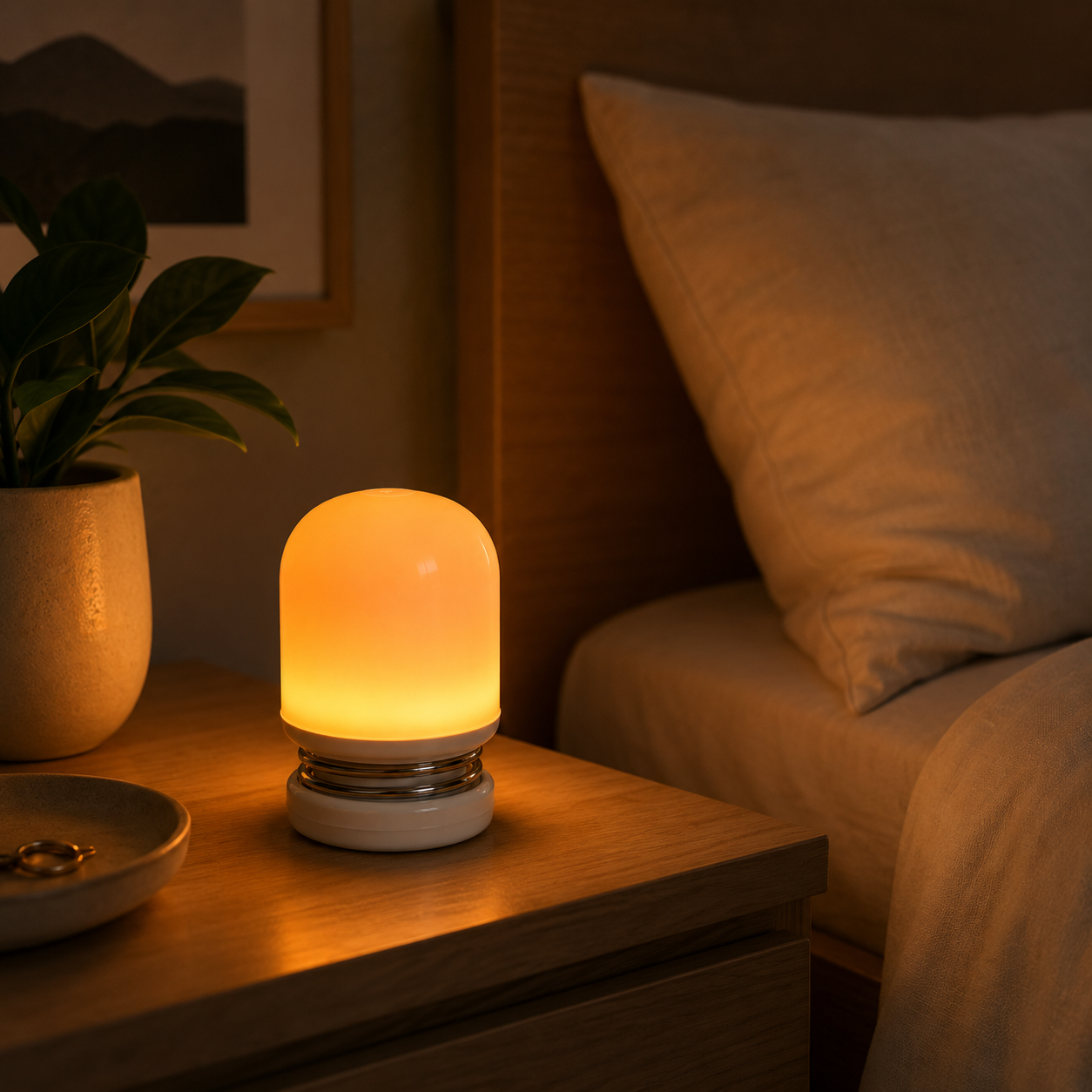Ember | Circadian Rhythm Optimization | Red & Amber Light Therapy | Portable, Rechargeable Light