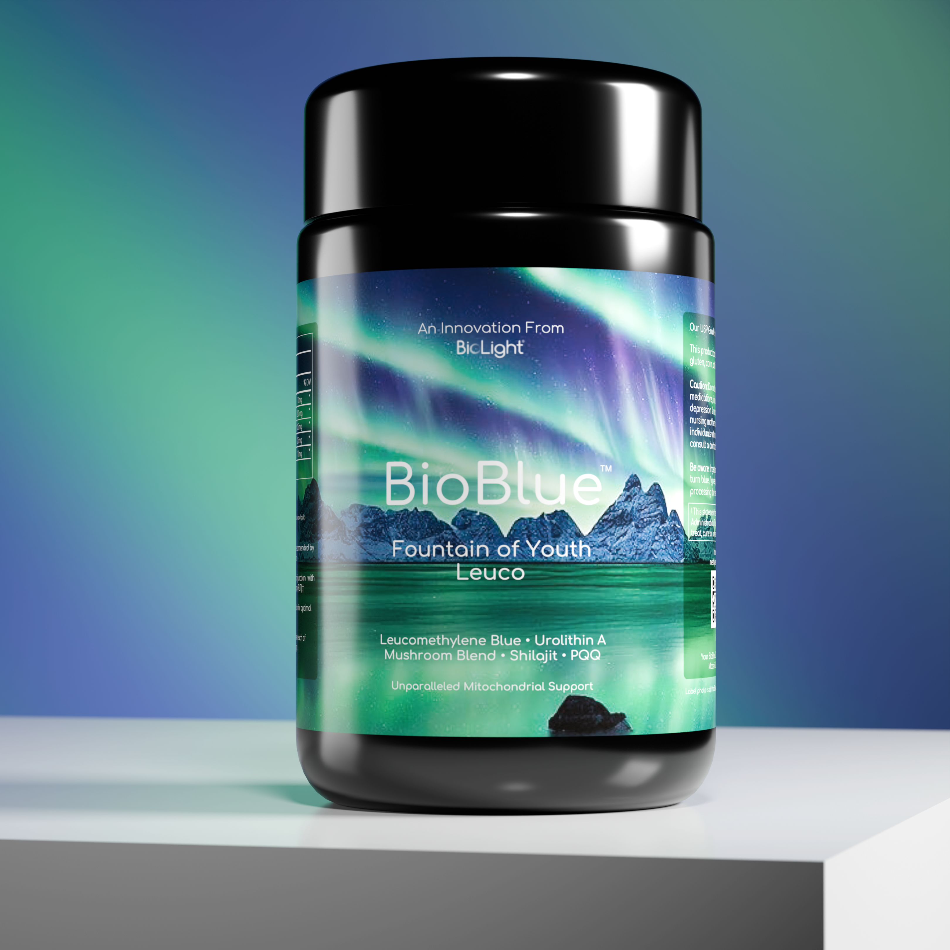 BioBlue Fountain of Youth Leuco Supplement | Advanced Mitochondrial Support & Energy Boosting Formula