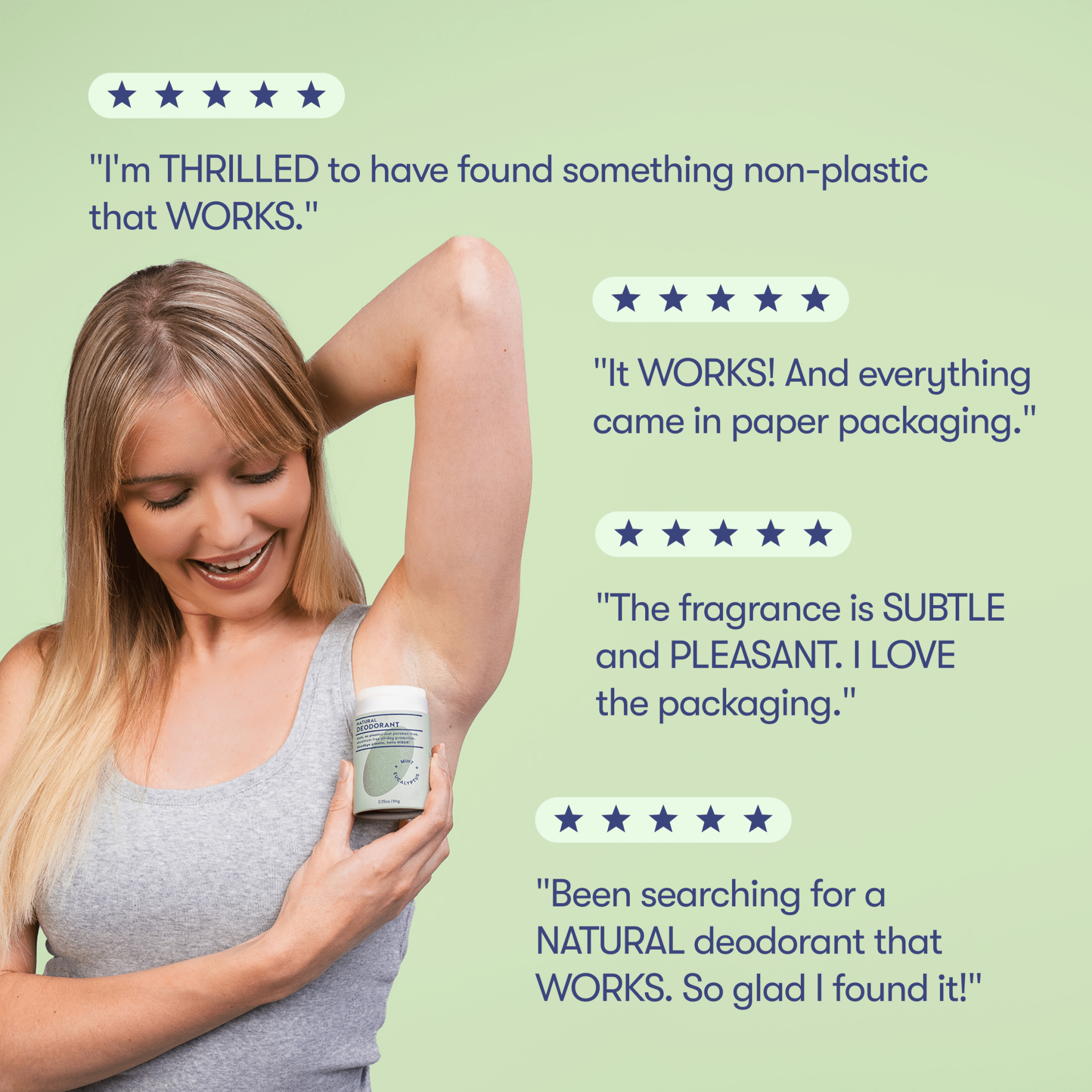 HiBAR Plastic - Free Deodorant