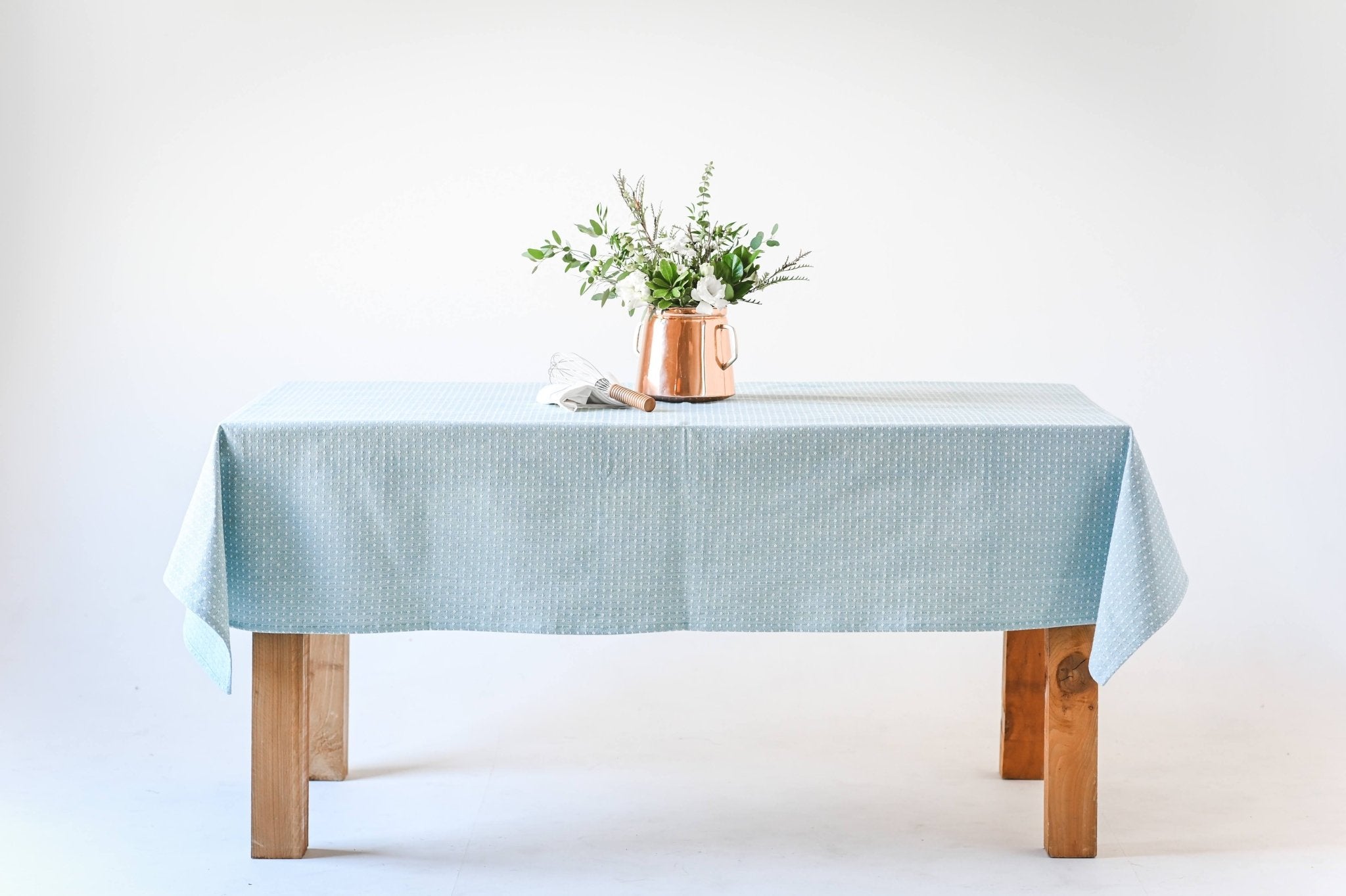 Galley & Fen Blue Dotted Tablecloth