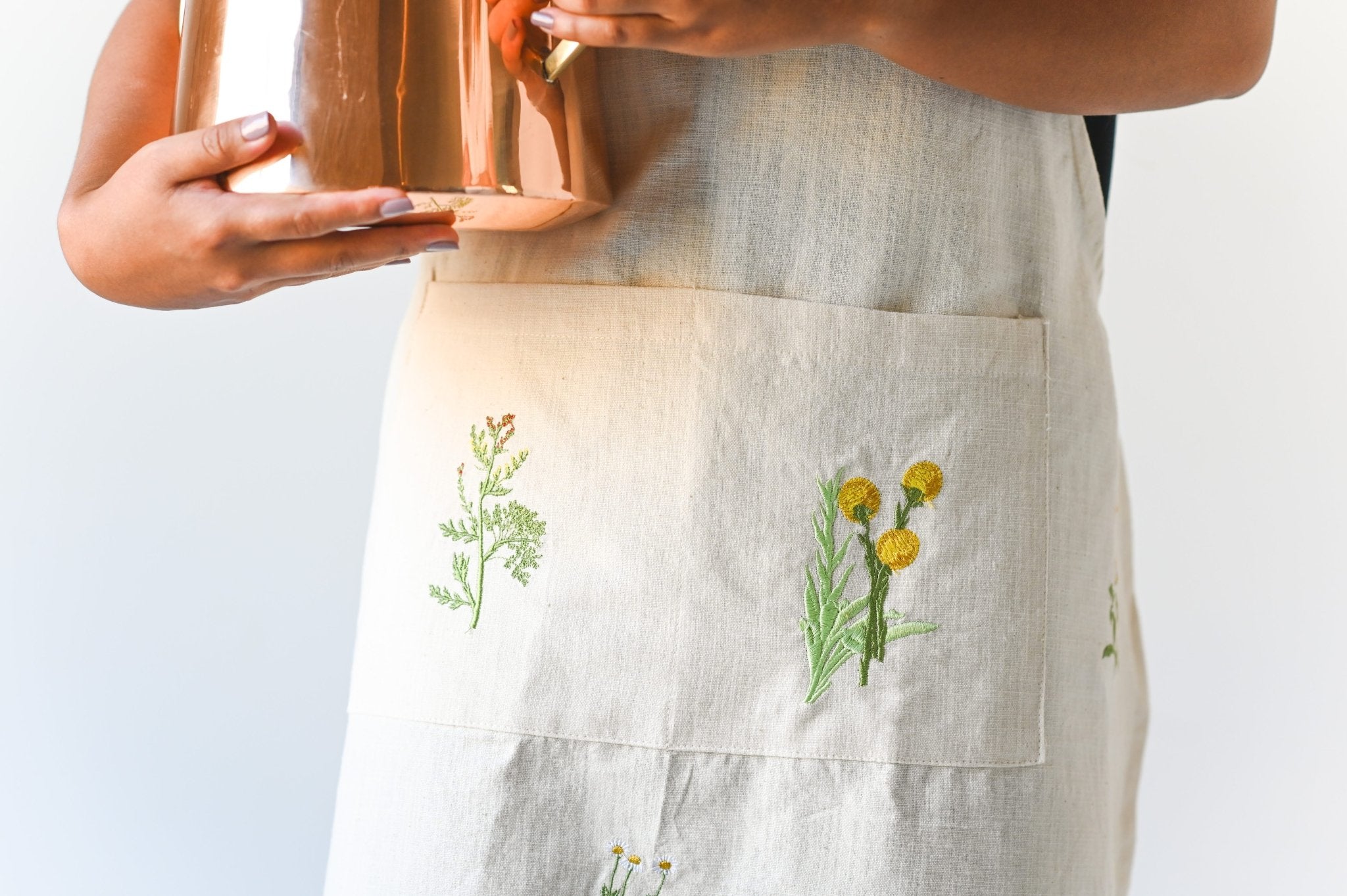 Galley & Fen Botanical Embroidered Apron