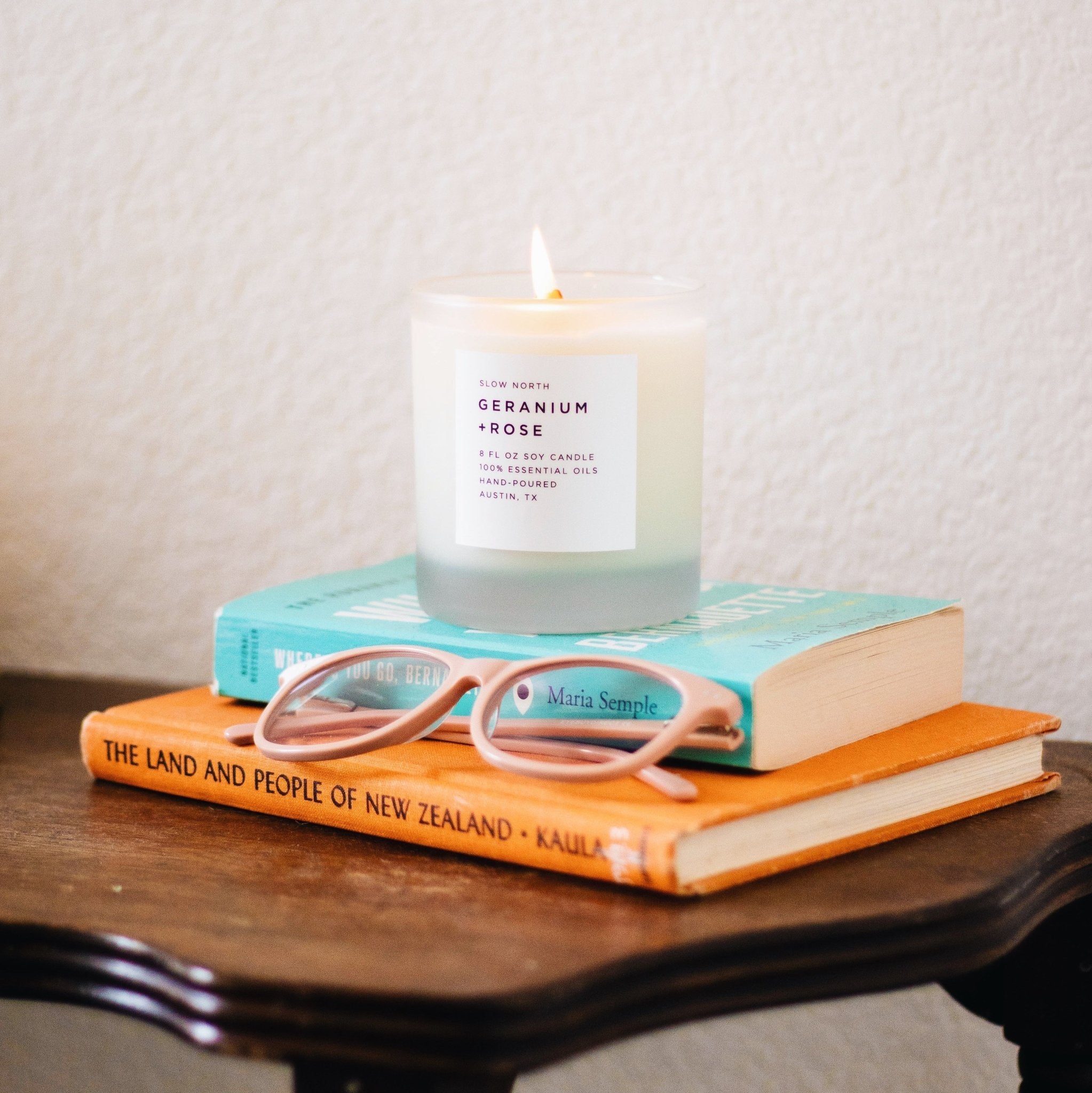 Slow North Geranium + Rose - Signature Candle