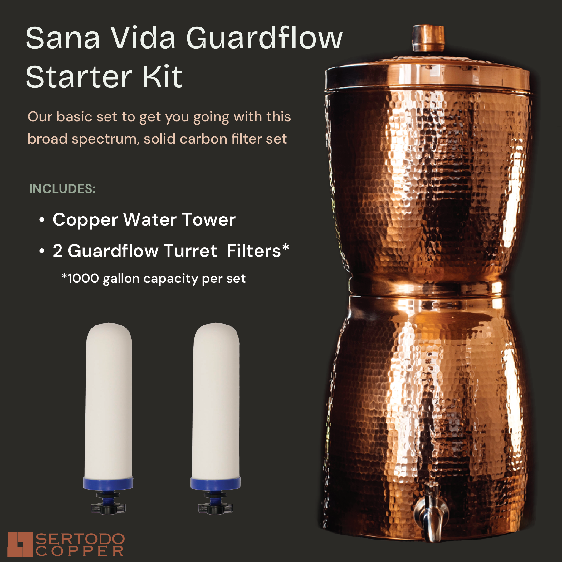 Sana Vida GuardFlow Copper Water Filtration System