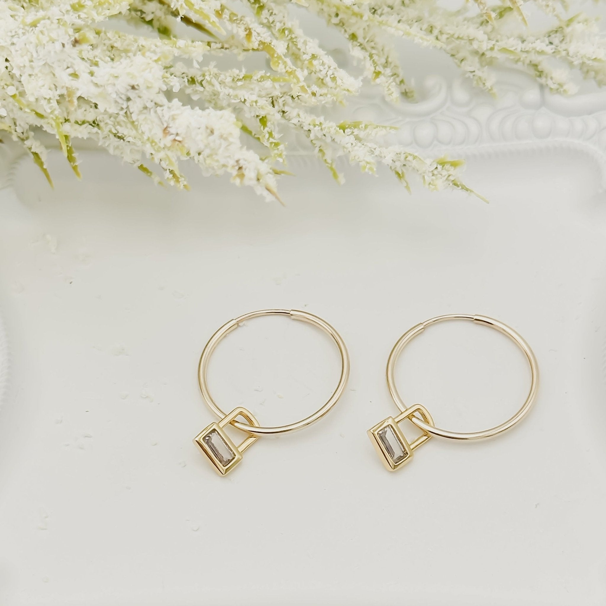 Rand Designs Hazel Charm Hoop Earring