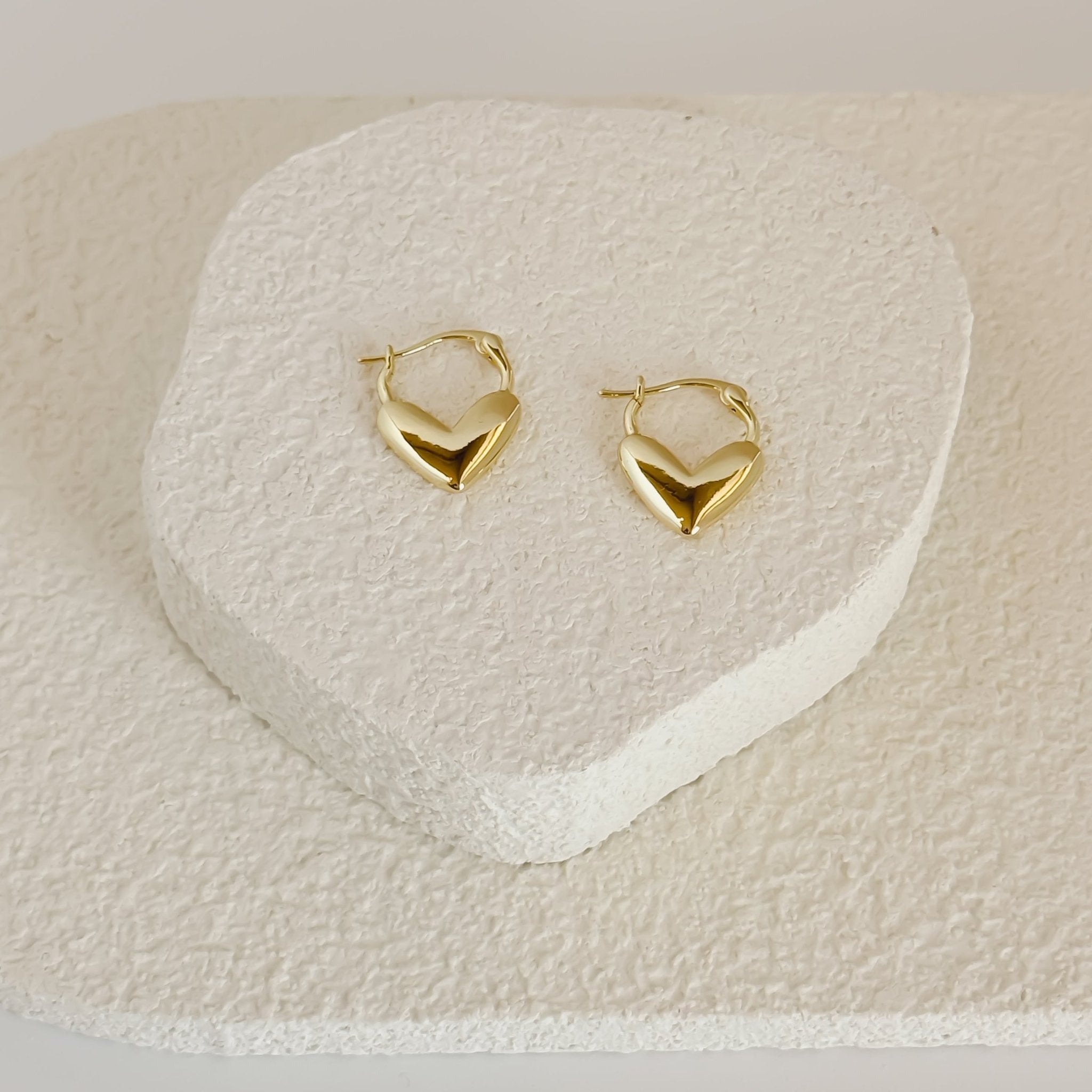 Rand Designs Sideways Heart Hoops