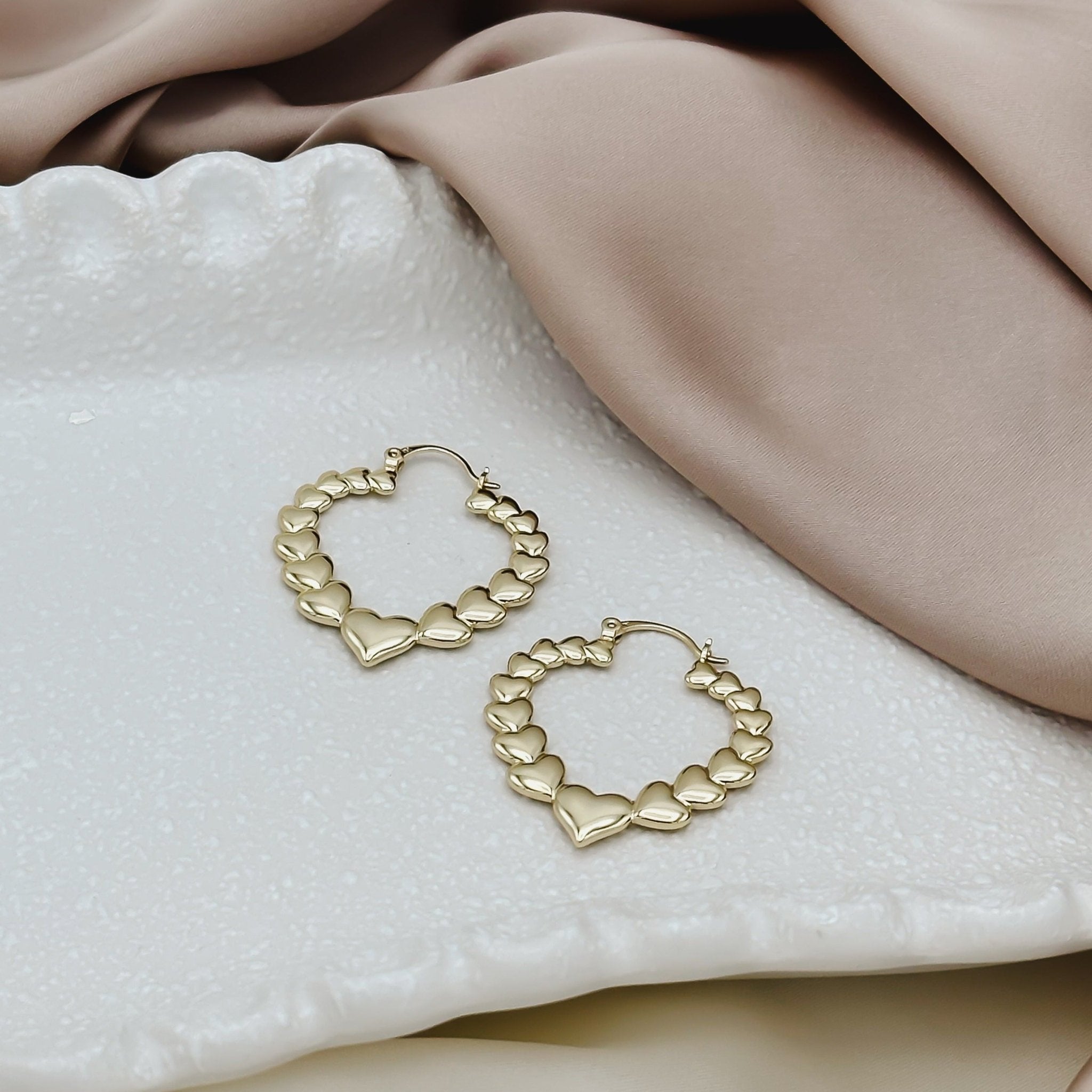 Rand Designs Camilla Heart Hoop Earring