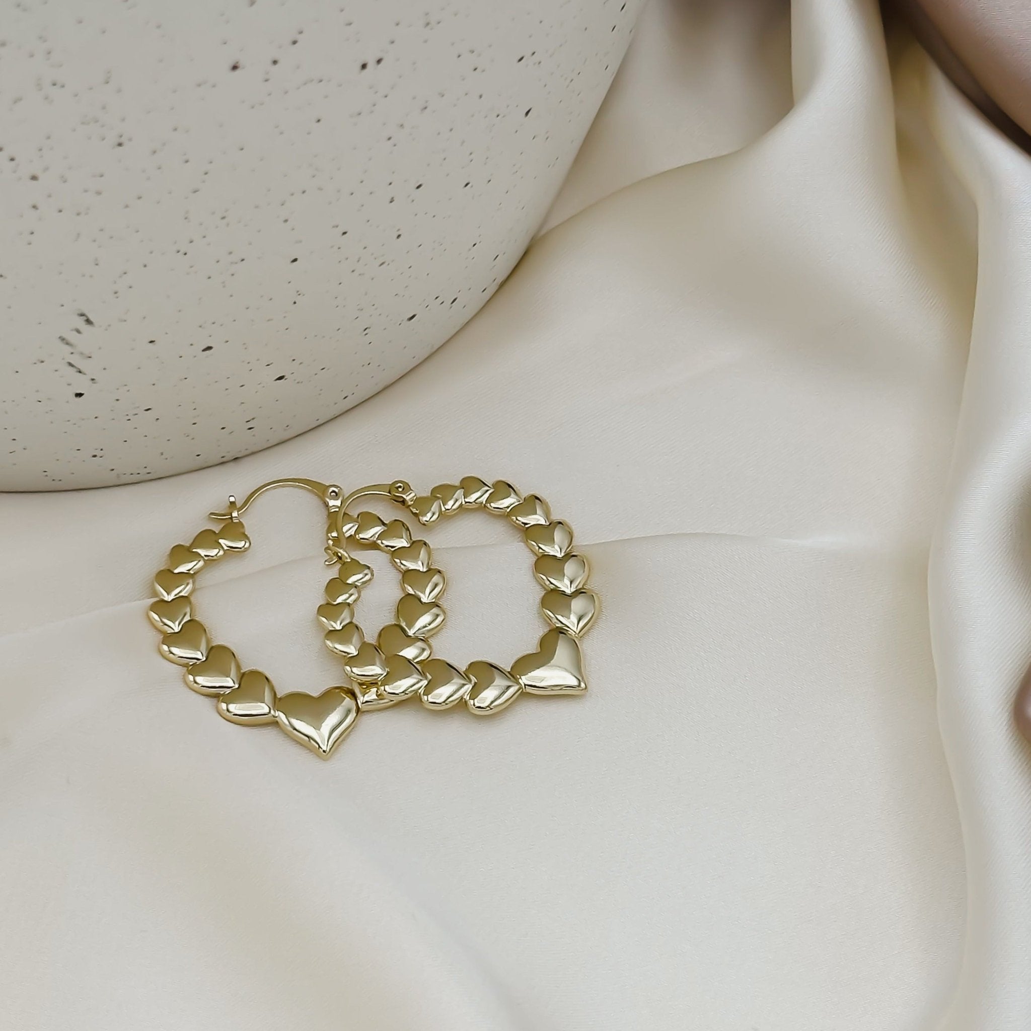 Rand Designs Camilla Heart Hoop Earring