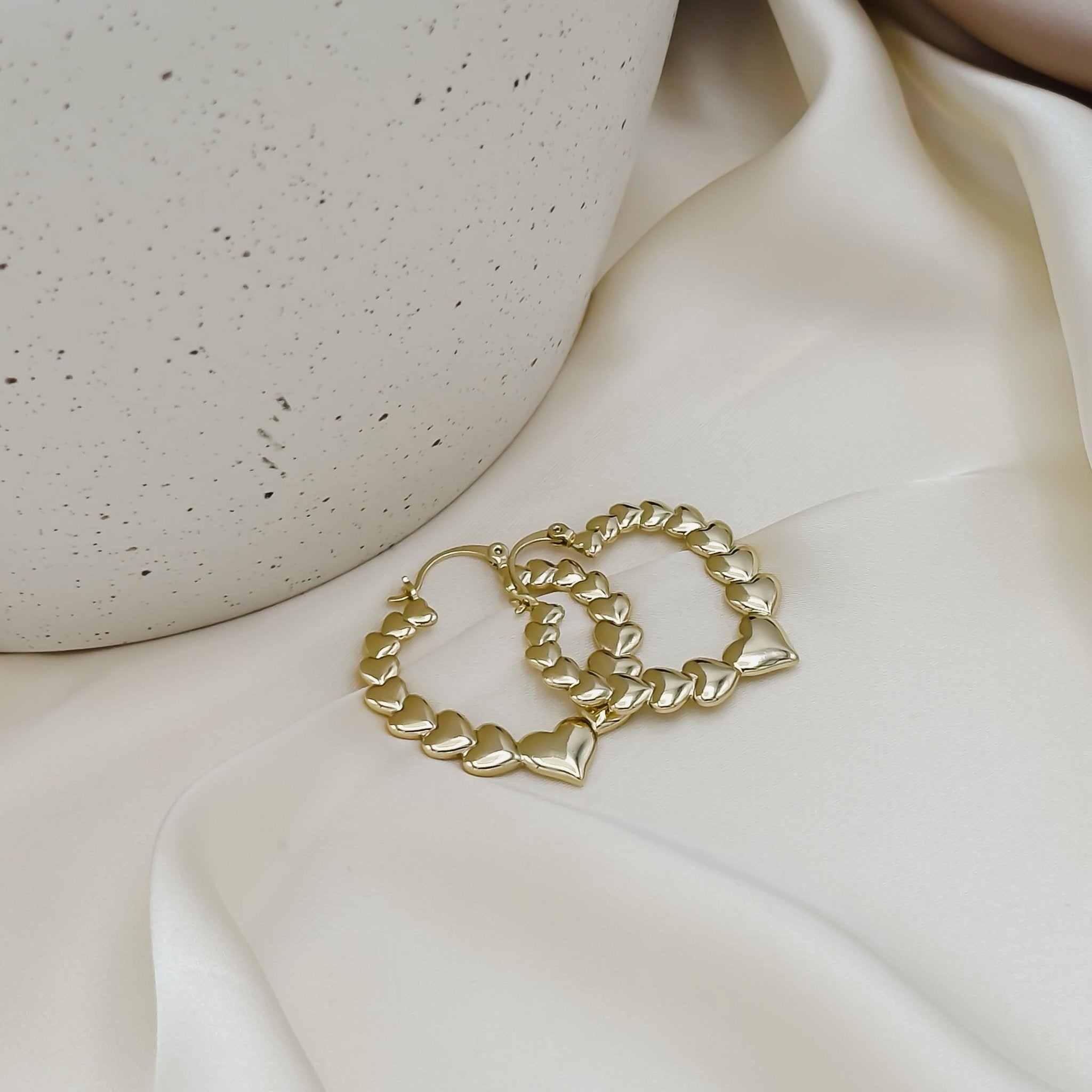 Rand Designs Camilla Heart Hoop Earring