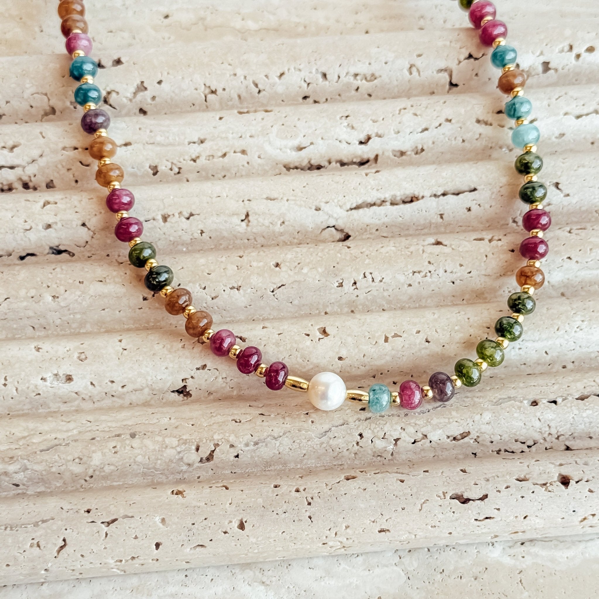 Rand Designs Sunset Beaded Necklace