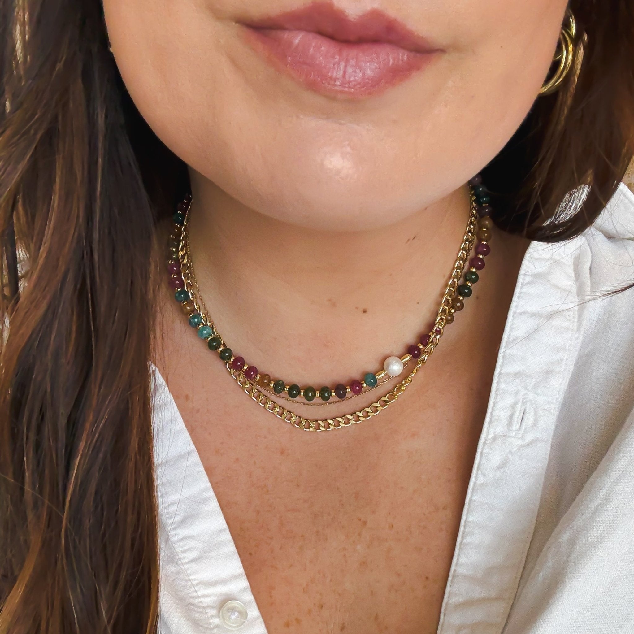 Rand Designs Sunset Beaded Necklace