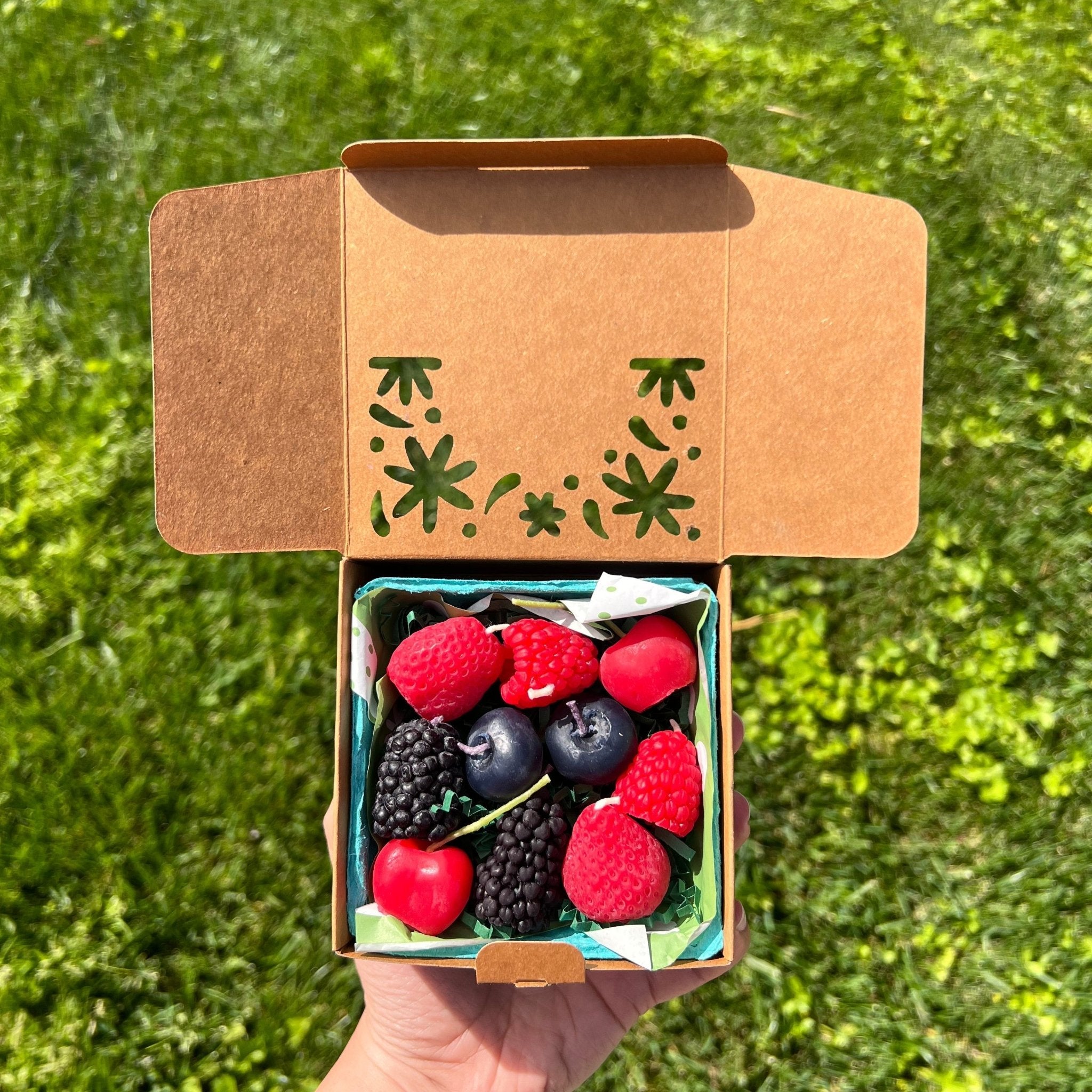 Happy Organics Beeswax Mixed Berry Birthday Candles