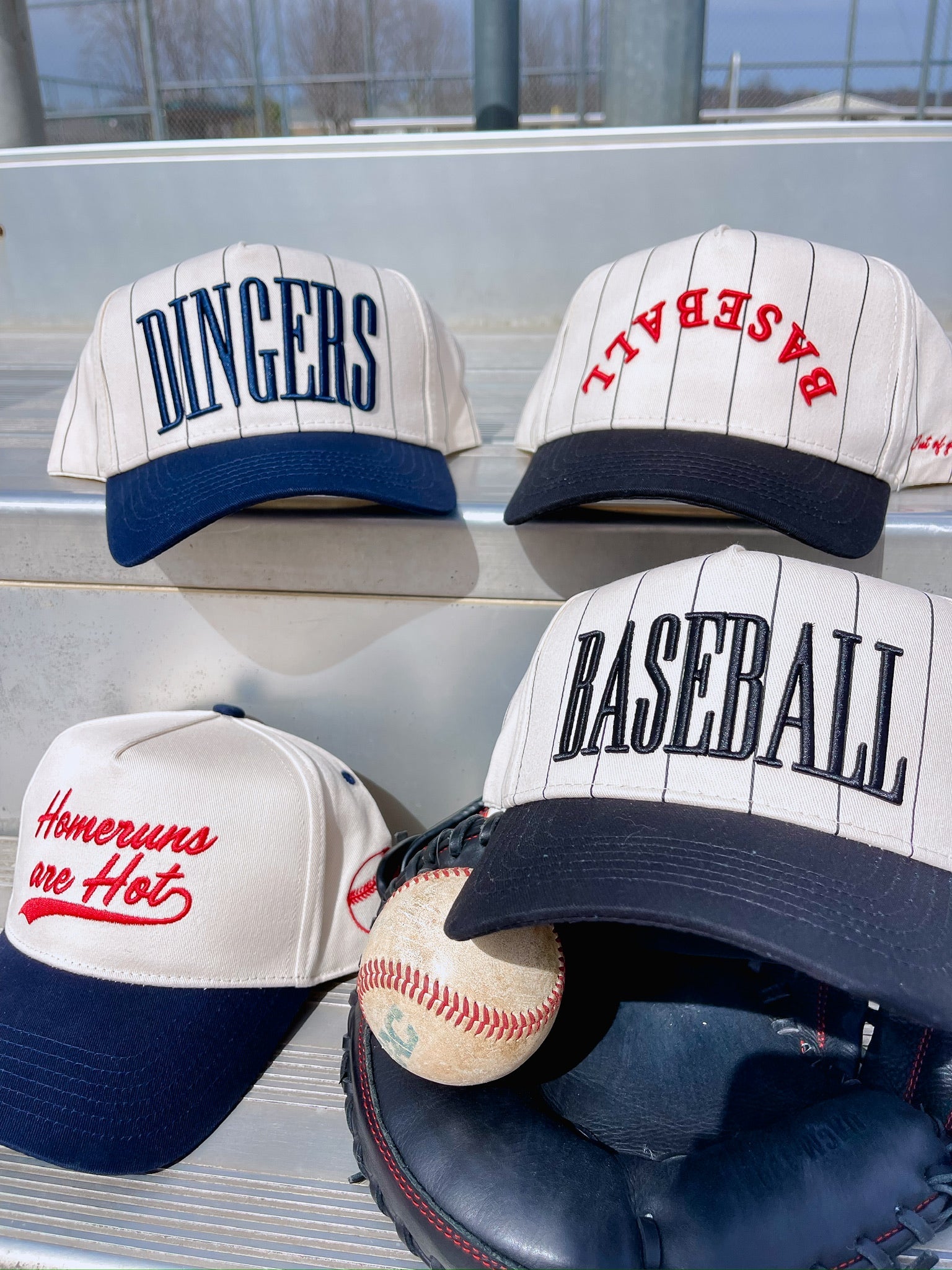 KenzKustomz Baseball - Black Stripe Vintage Trucker Hat