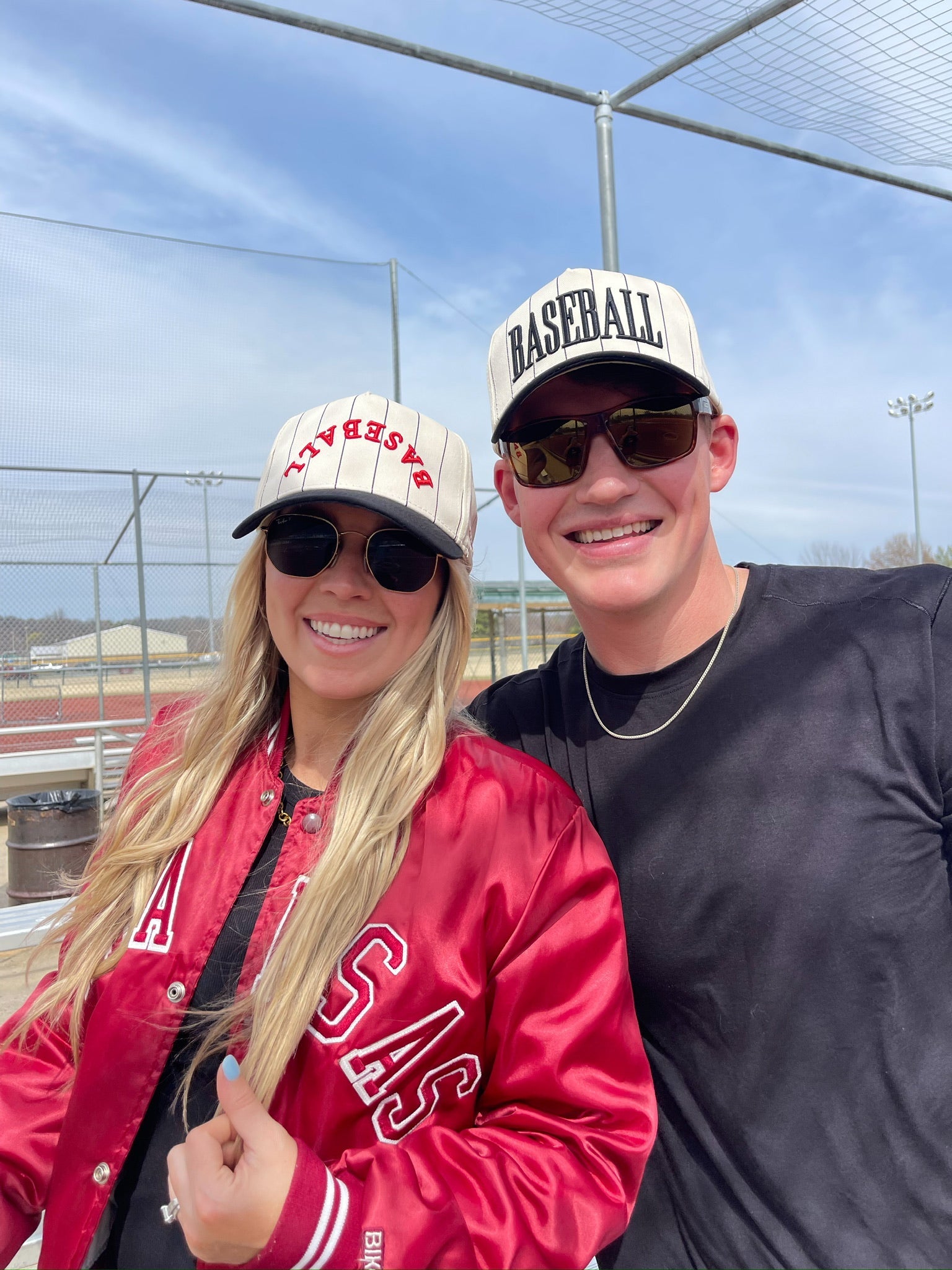 KenzKustomz BASEBALL - Red on Black Stripe Vintage Hat