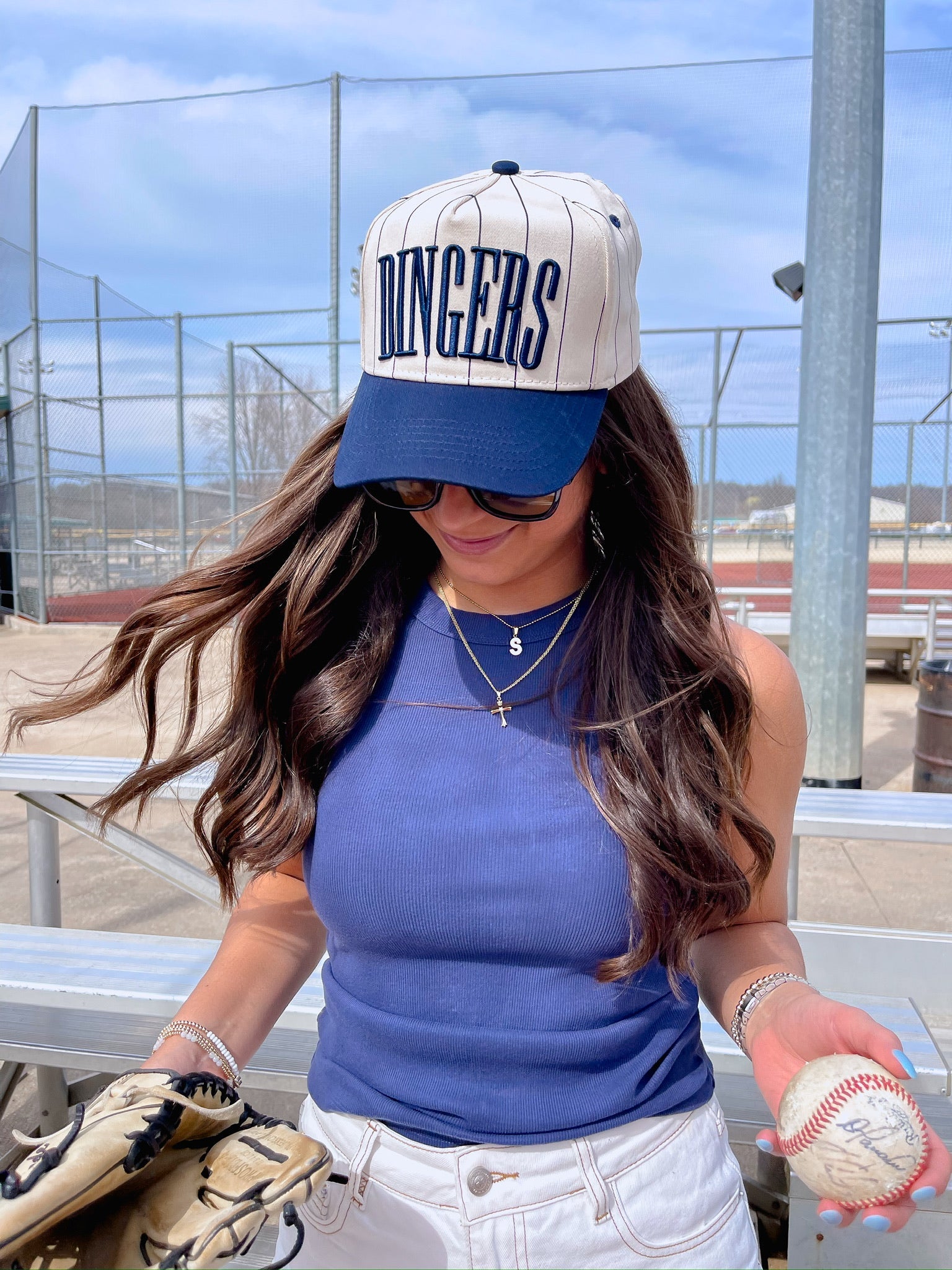 KenzKustomz Dingers - Stripe Vintage Trucker Hat