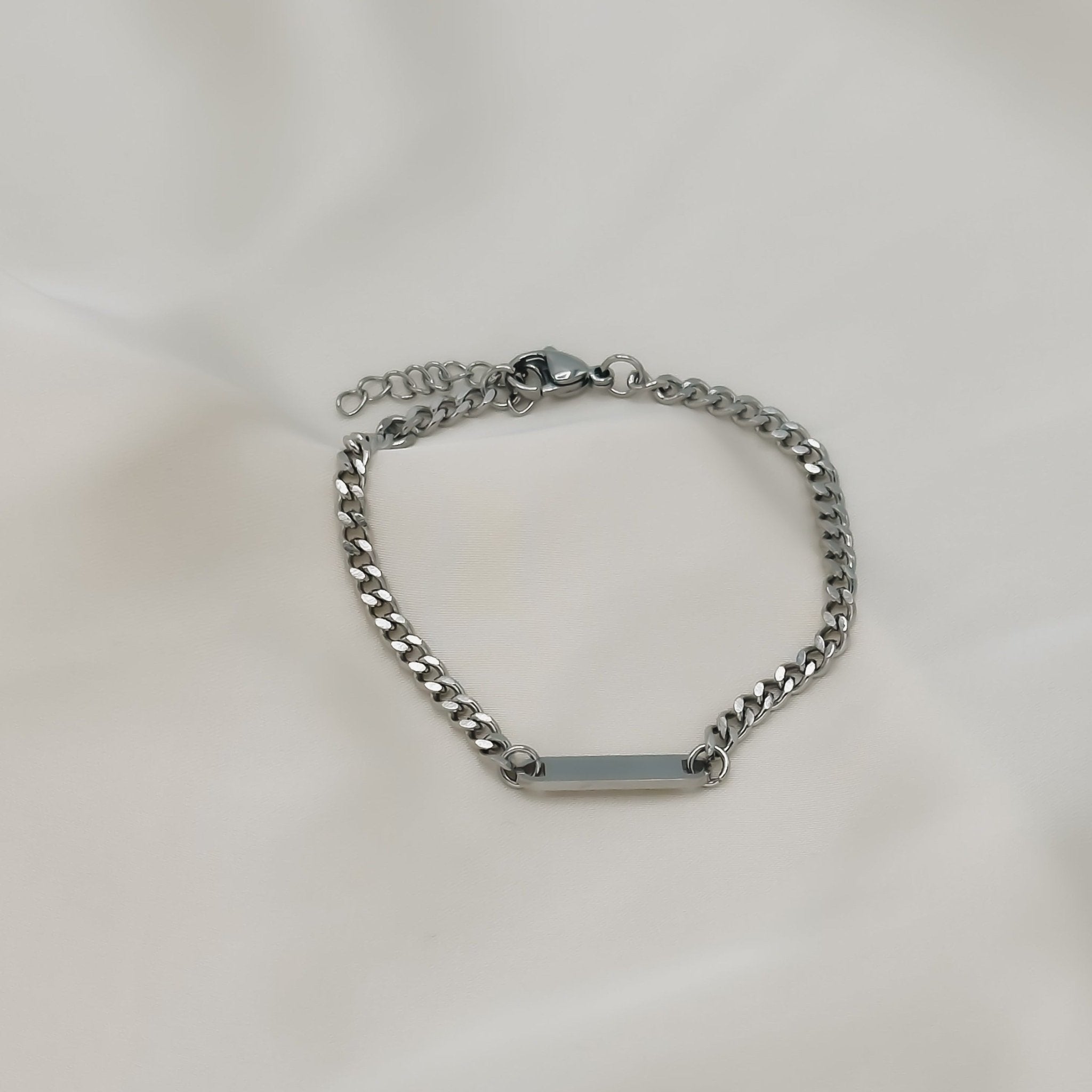 Rand Designs Custom Engraved Curb Chain Bracelet