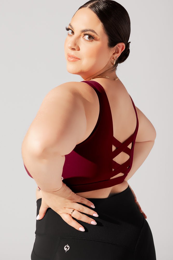 POPFLEX® Corset Bra - Crimson