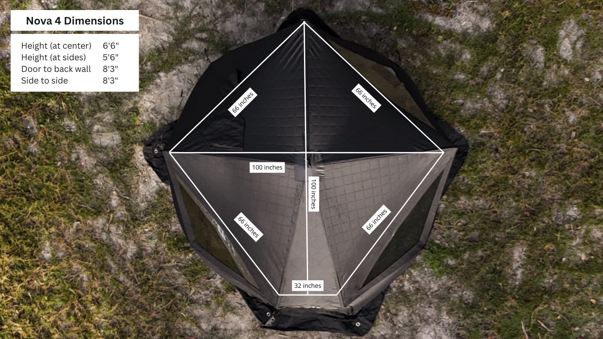 North Shore Sauna Nova 4 Sauna Tent (4 - person; tent only)