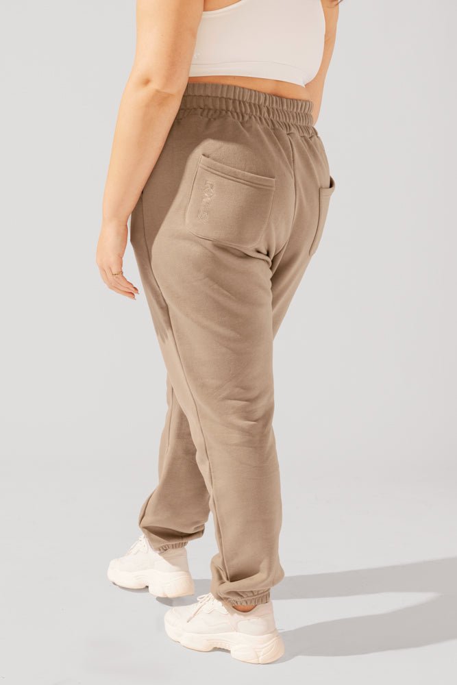 POPFLEX® Cloud Rollover Sweatpant - Milk Tea