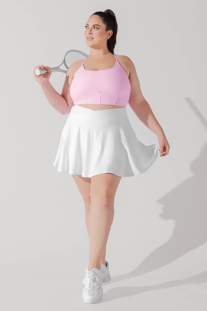 POPFLEX® Plié Corset Crop Bralette - Bubblegum