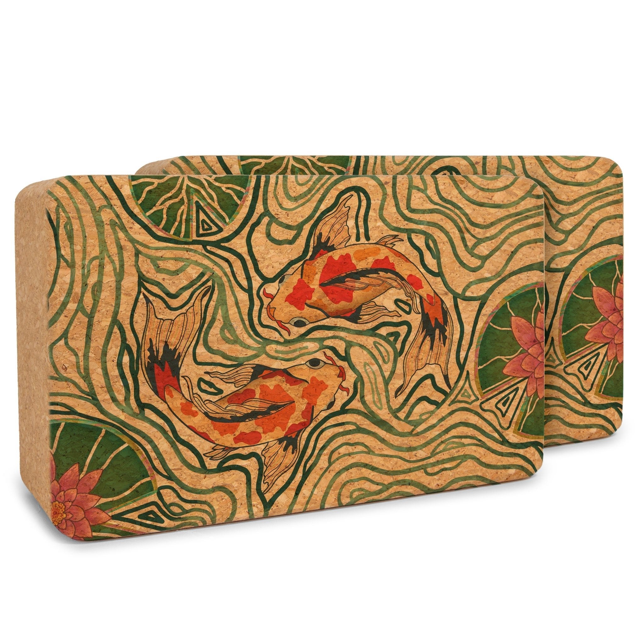 Yoloha Yoga Artist Cork Yoga Block Set