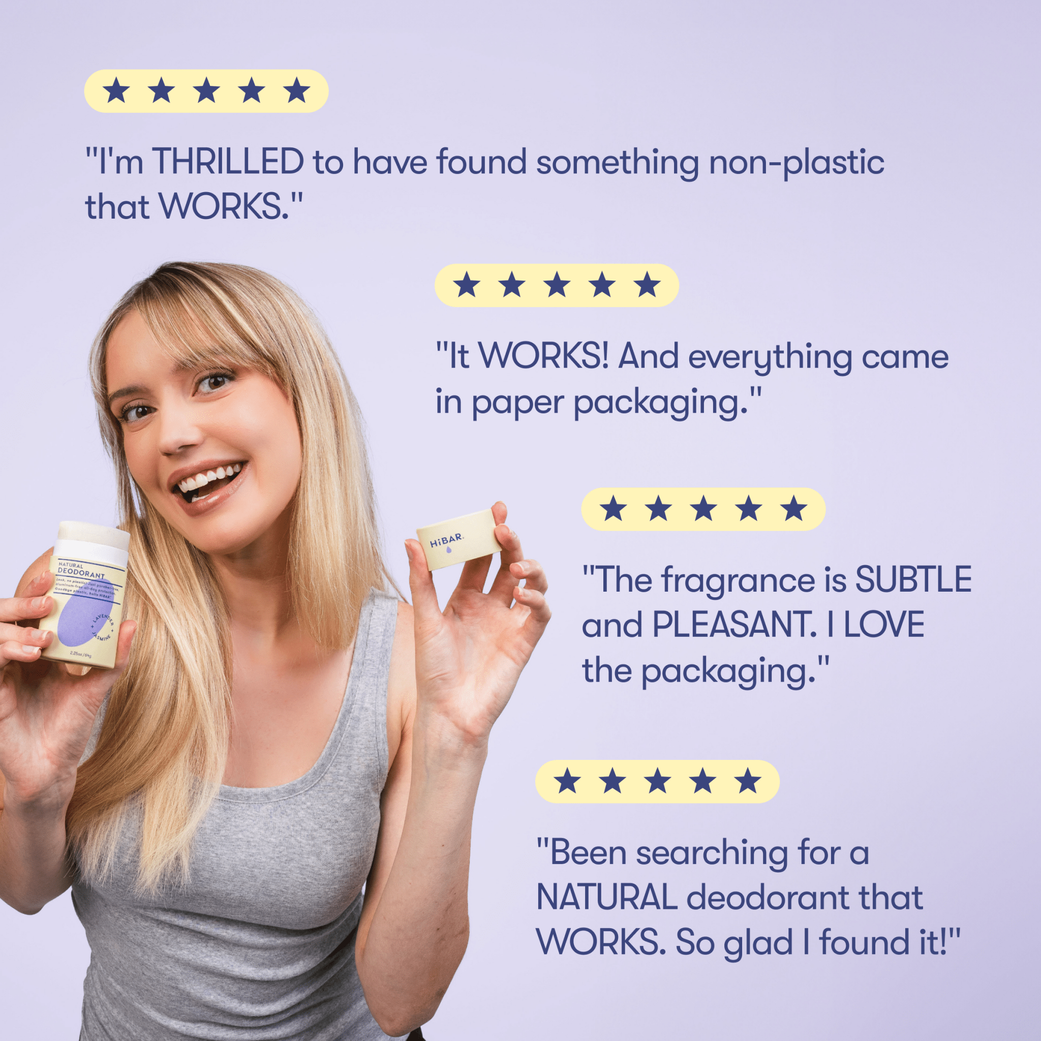 HiBAR Plastic - Free Deodorant