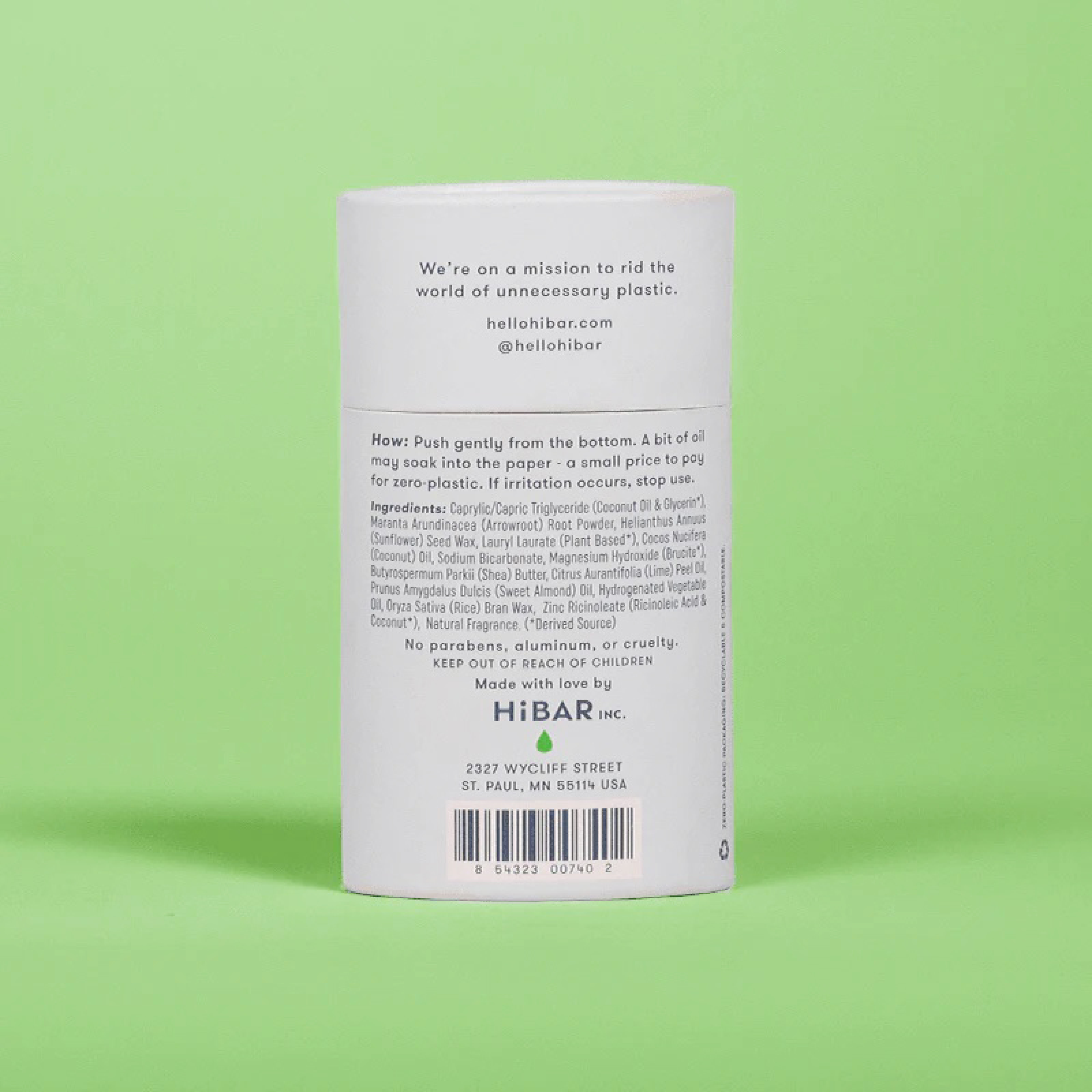 HiBAR Plastic - Free Deodorant