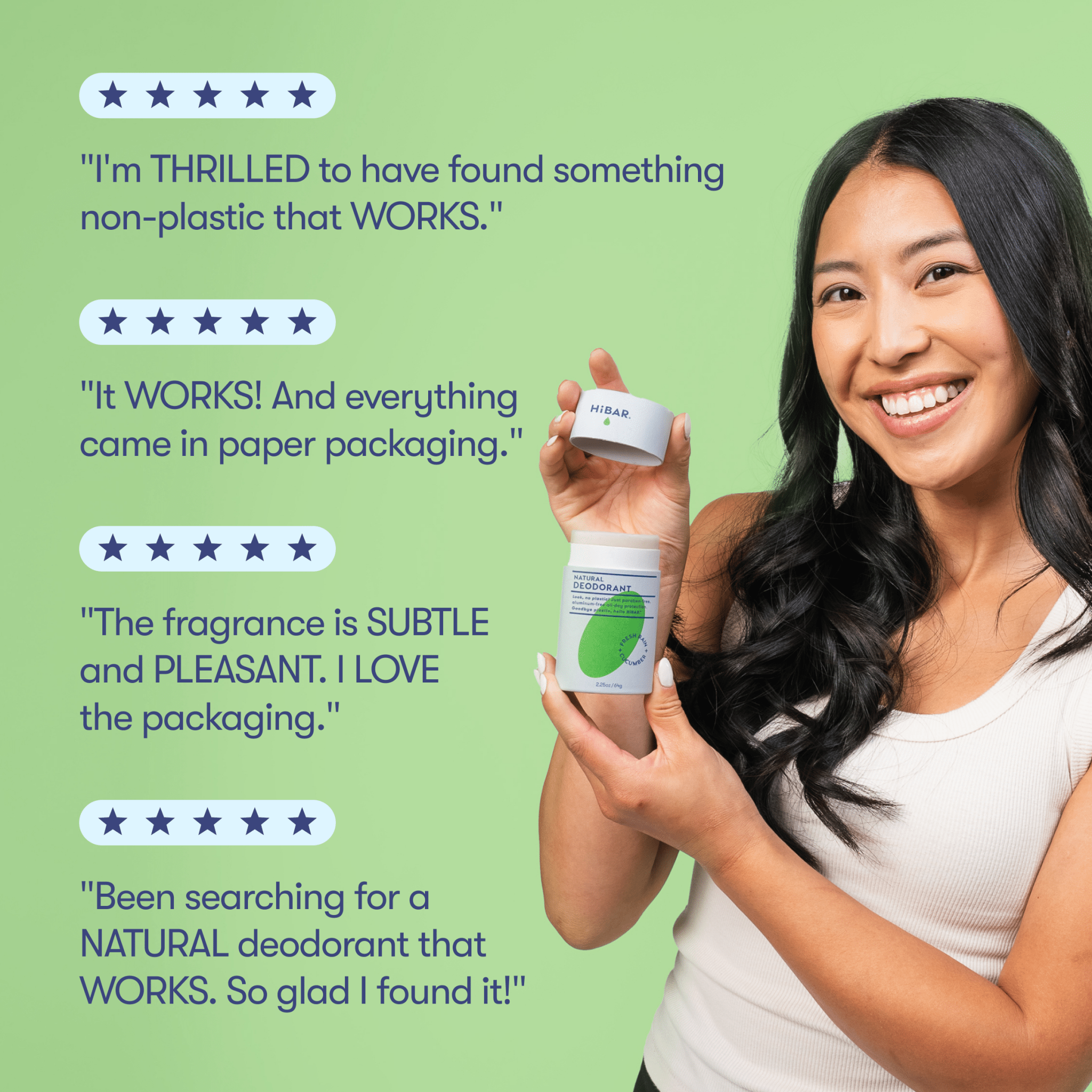 HiBAR Plastic - Free Deodorant